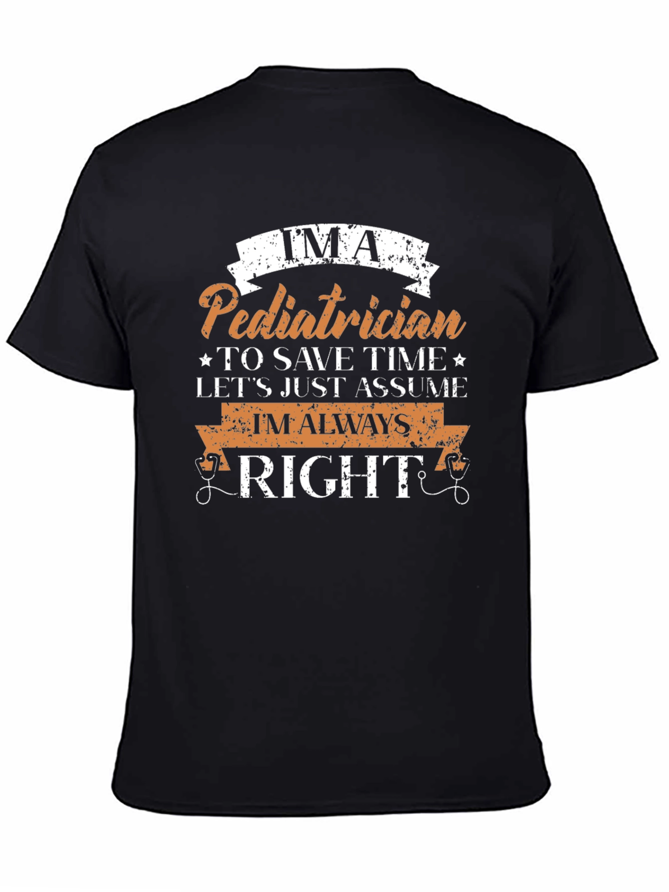 Black I'm A Pediatrician T-Shirt view 4