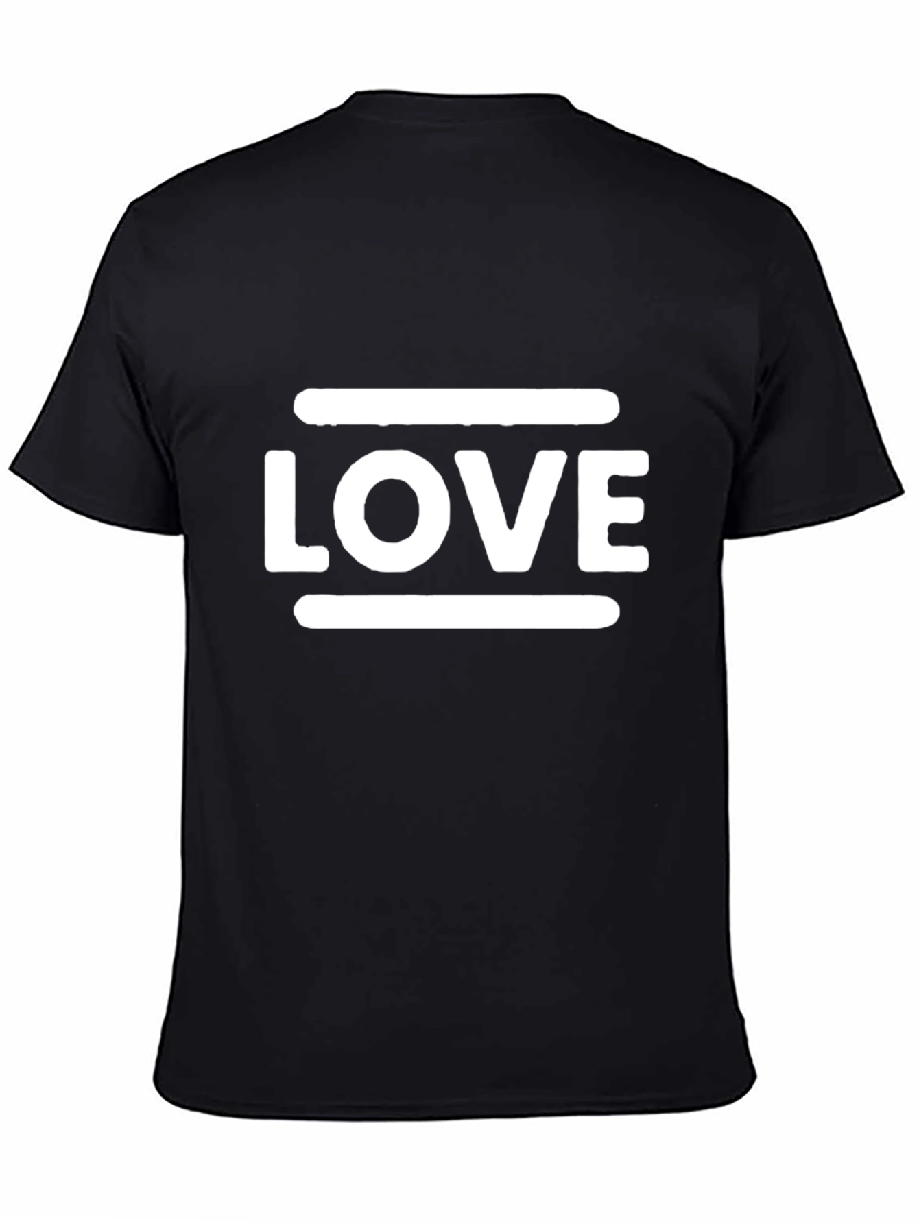Black Love Graphic Tee - Minimalist Design, Soft Cotton view 4