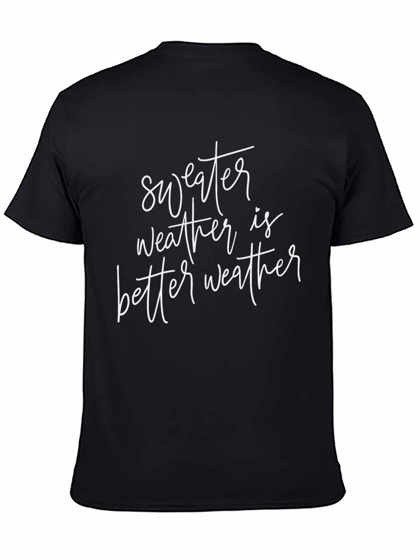 Black Sweater Weather T-Shirt: Stylish and Comfortable view 4