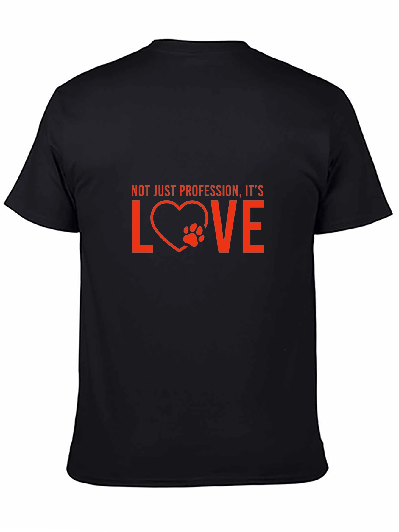 Black Vet Tech Love T-Shirt - Not Just Profession view 4