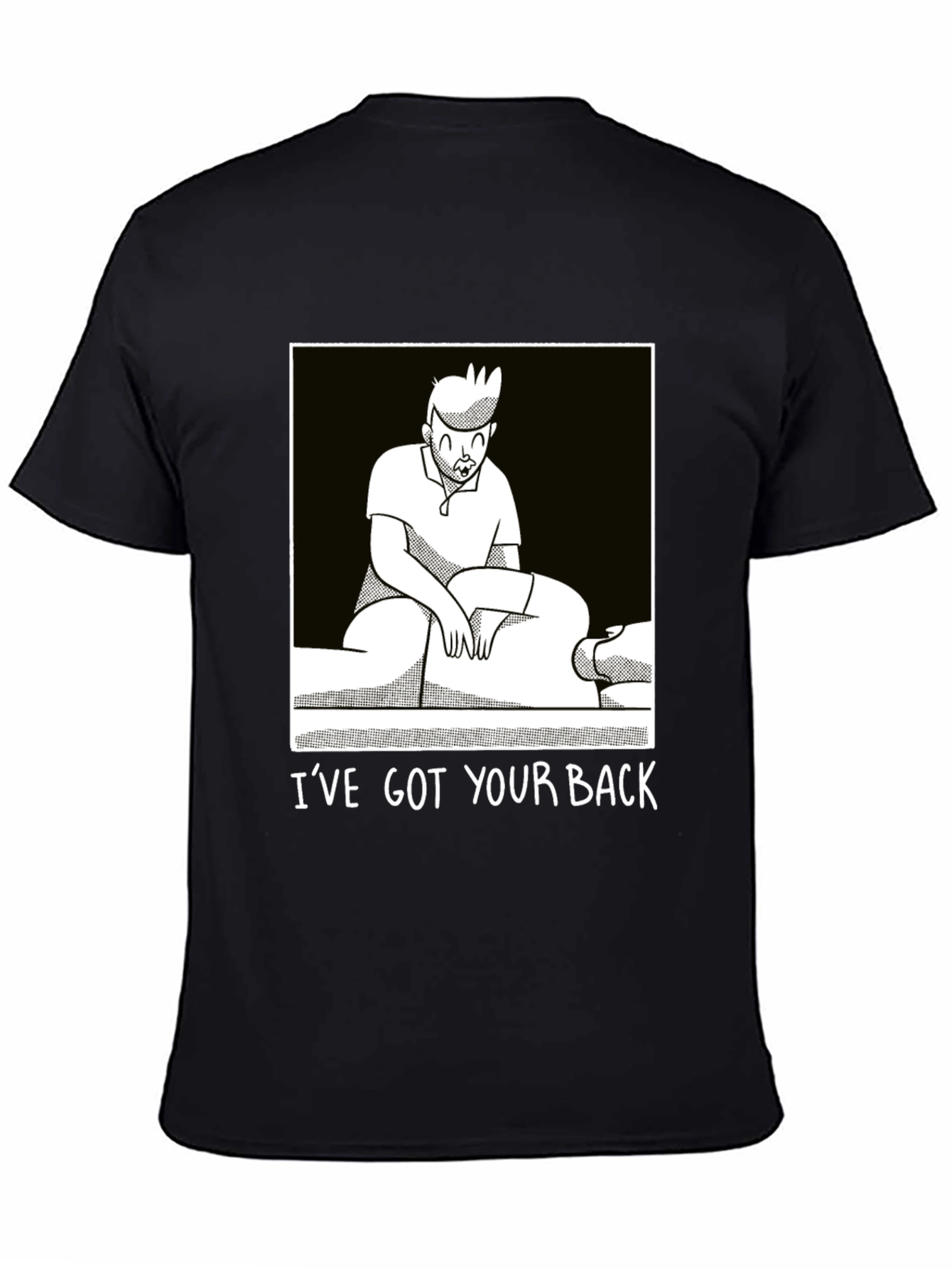 Black I've Got Your Back Chiropractic T-Shirt view 4