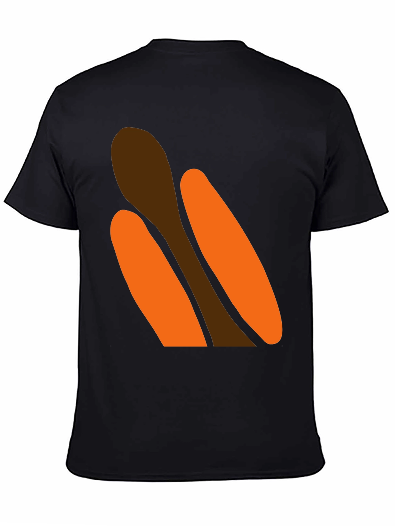 Black Novelty Hot Dog Graphic T-Shirt - Black view 4