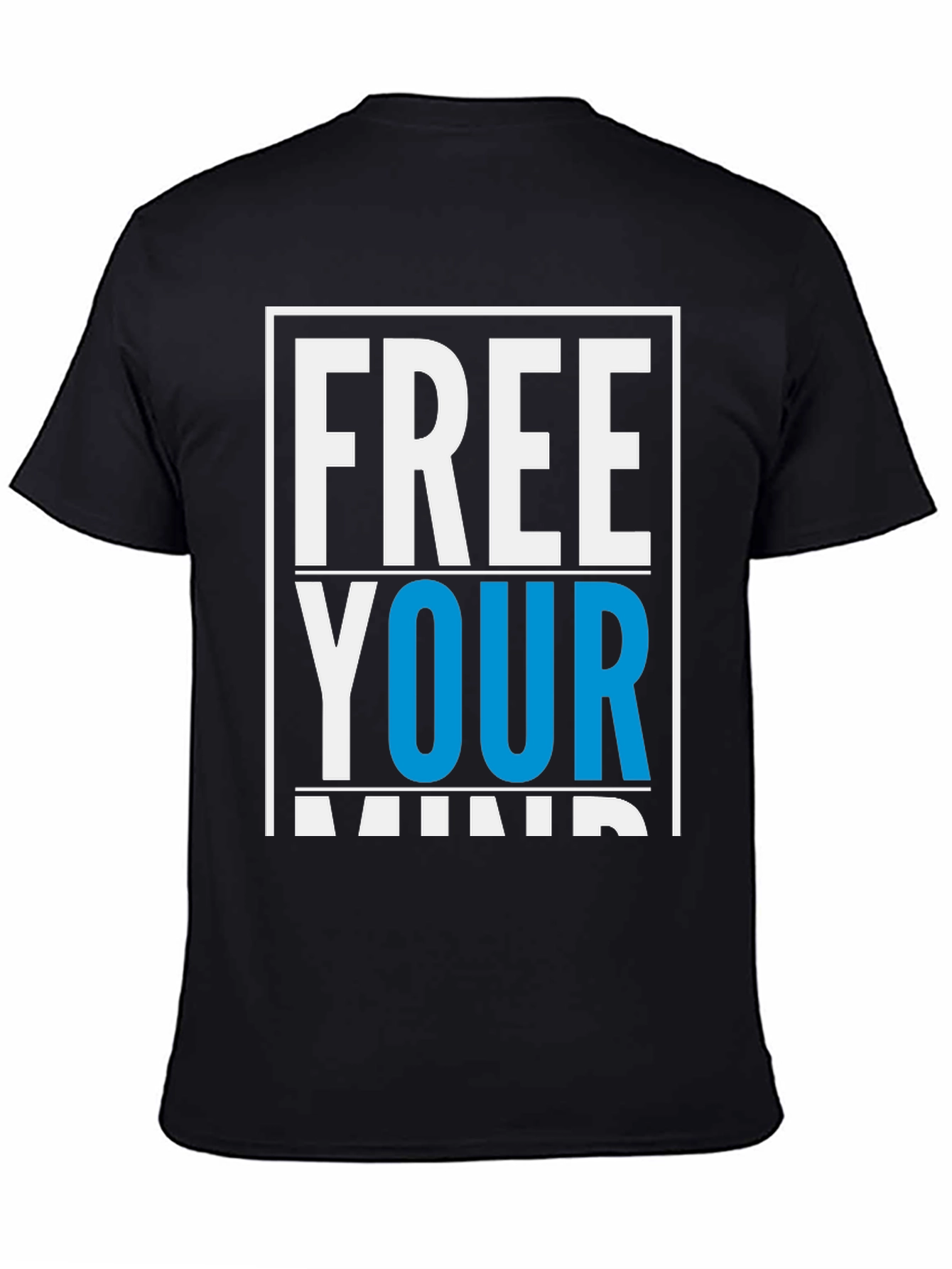 Black Free Your Mind Graphic T-Shirt - Black view 4
