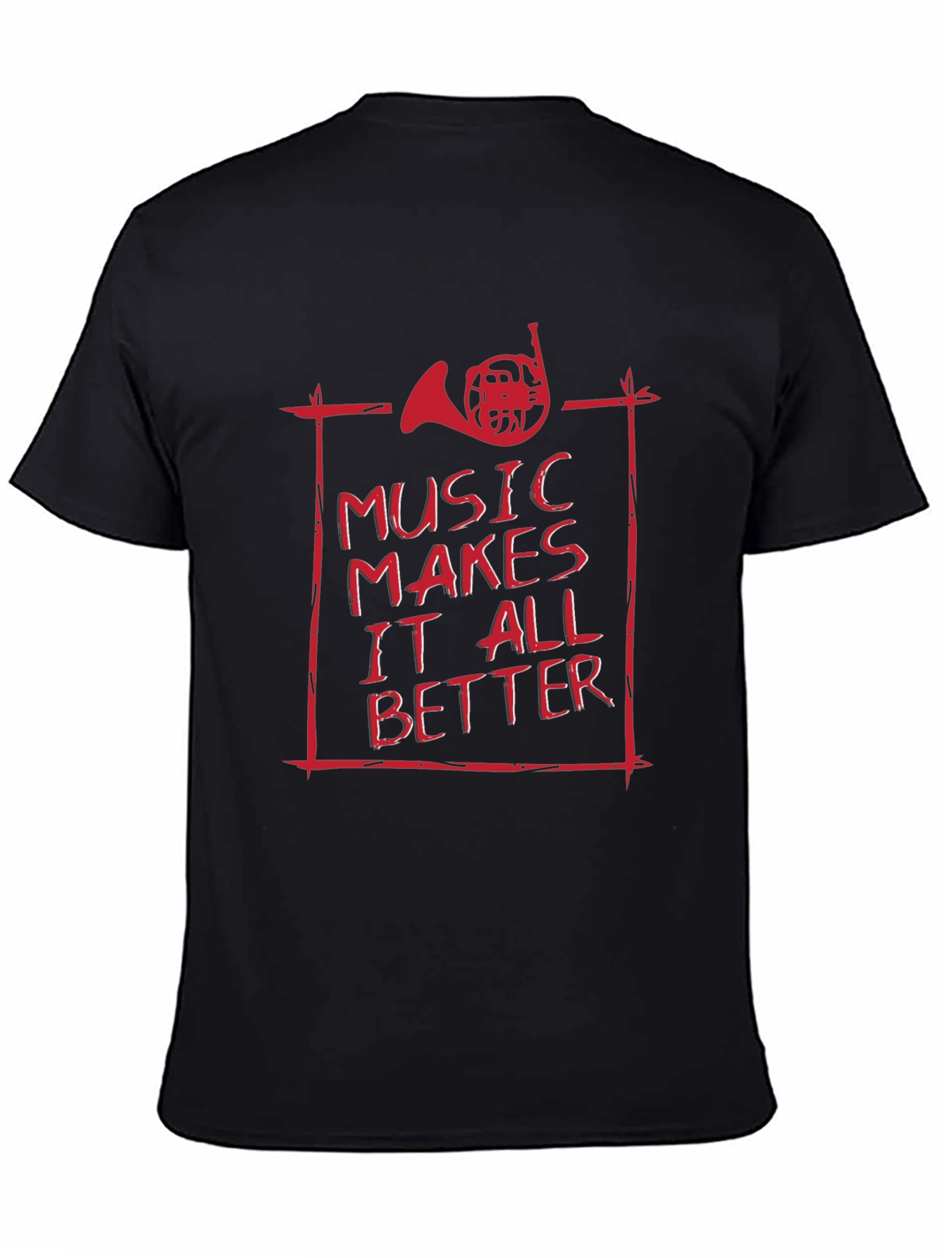 Black Music Makes It All Better T-Shirt view 4