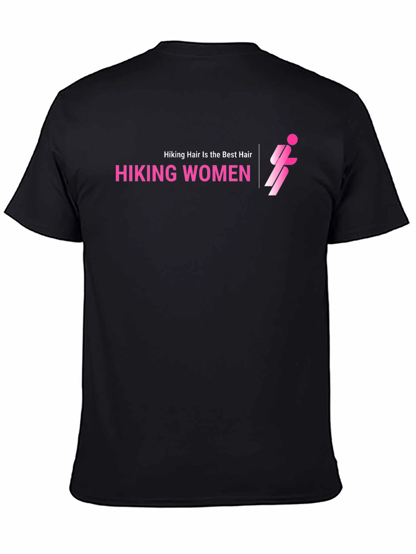 Black Hiking Women Graphic Tee - Black view 4