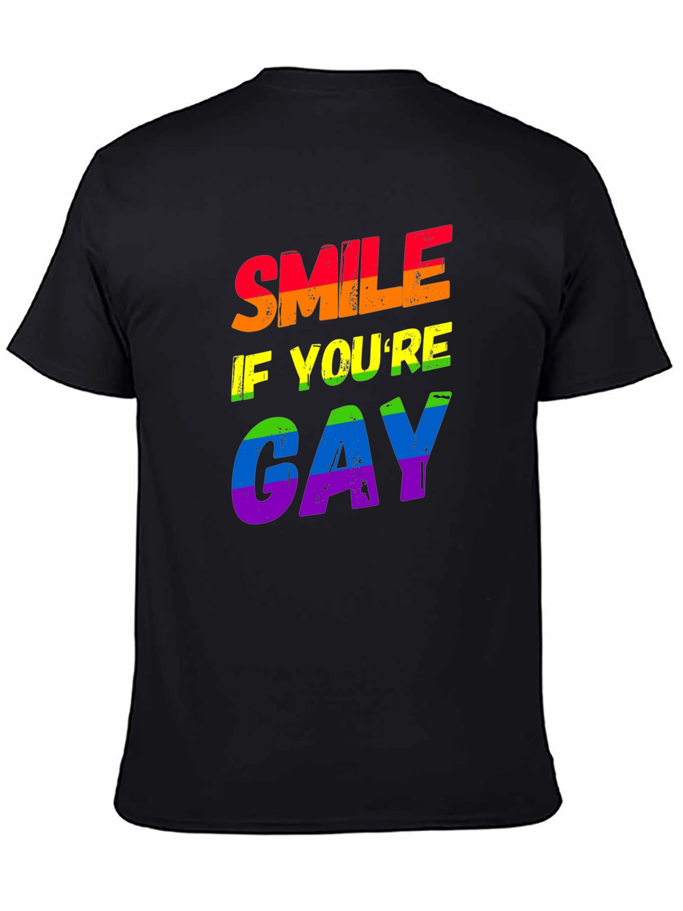 Smile If You're Gay Rainbow Pride T-Shirt - 4