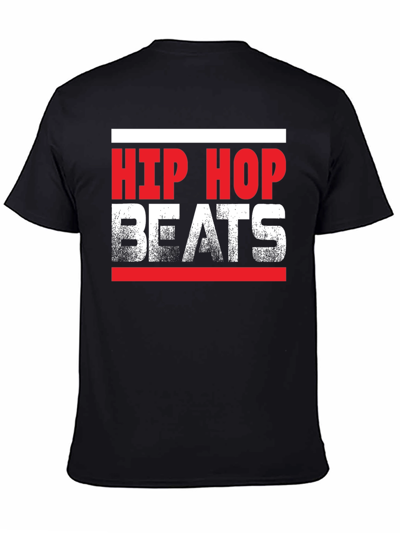 Black Hip Hop Beats Graphic Tee view 4