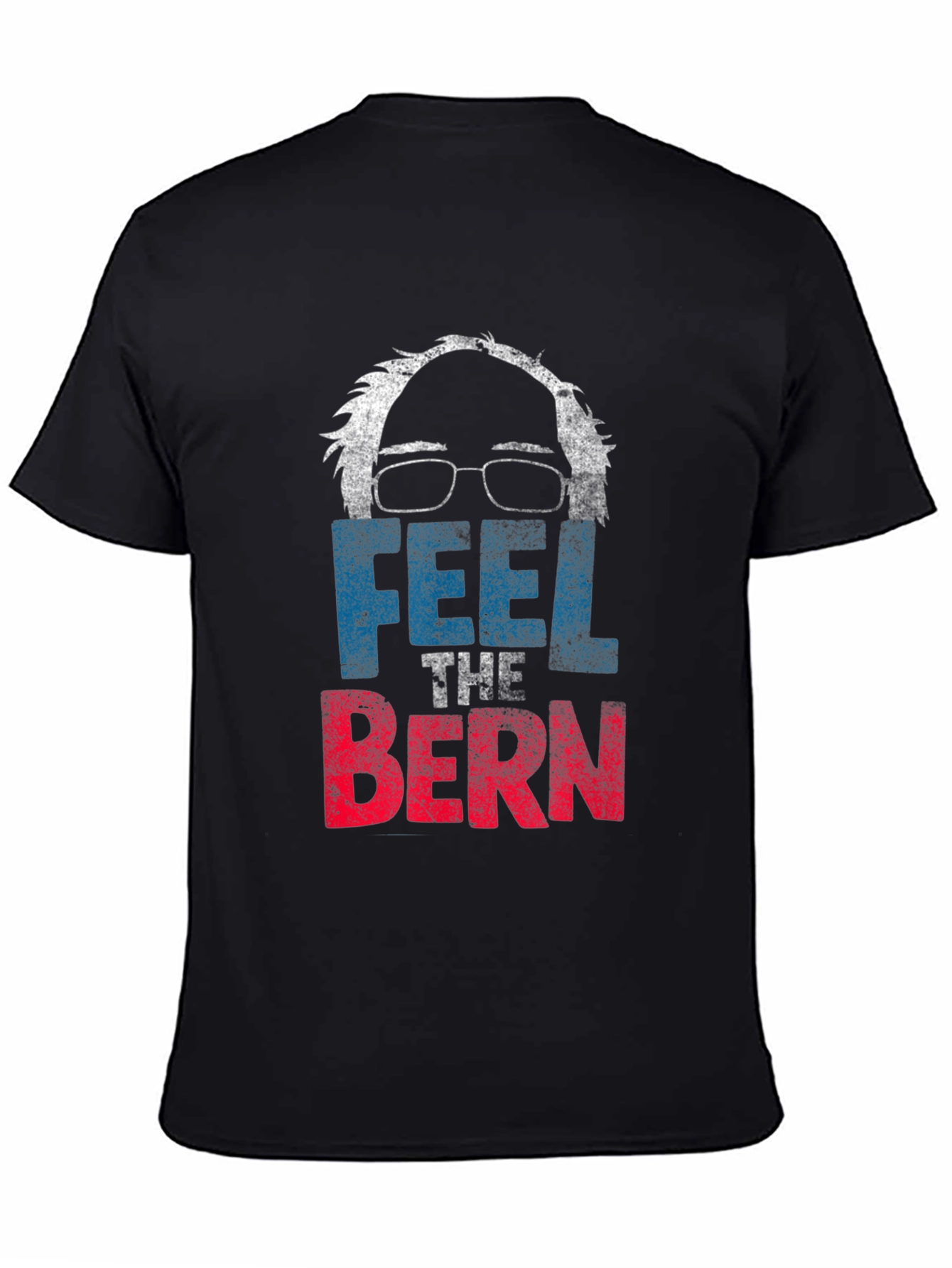 Black Feel the Bern T-Shirt Political Tee view 4