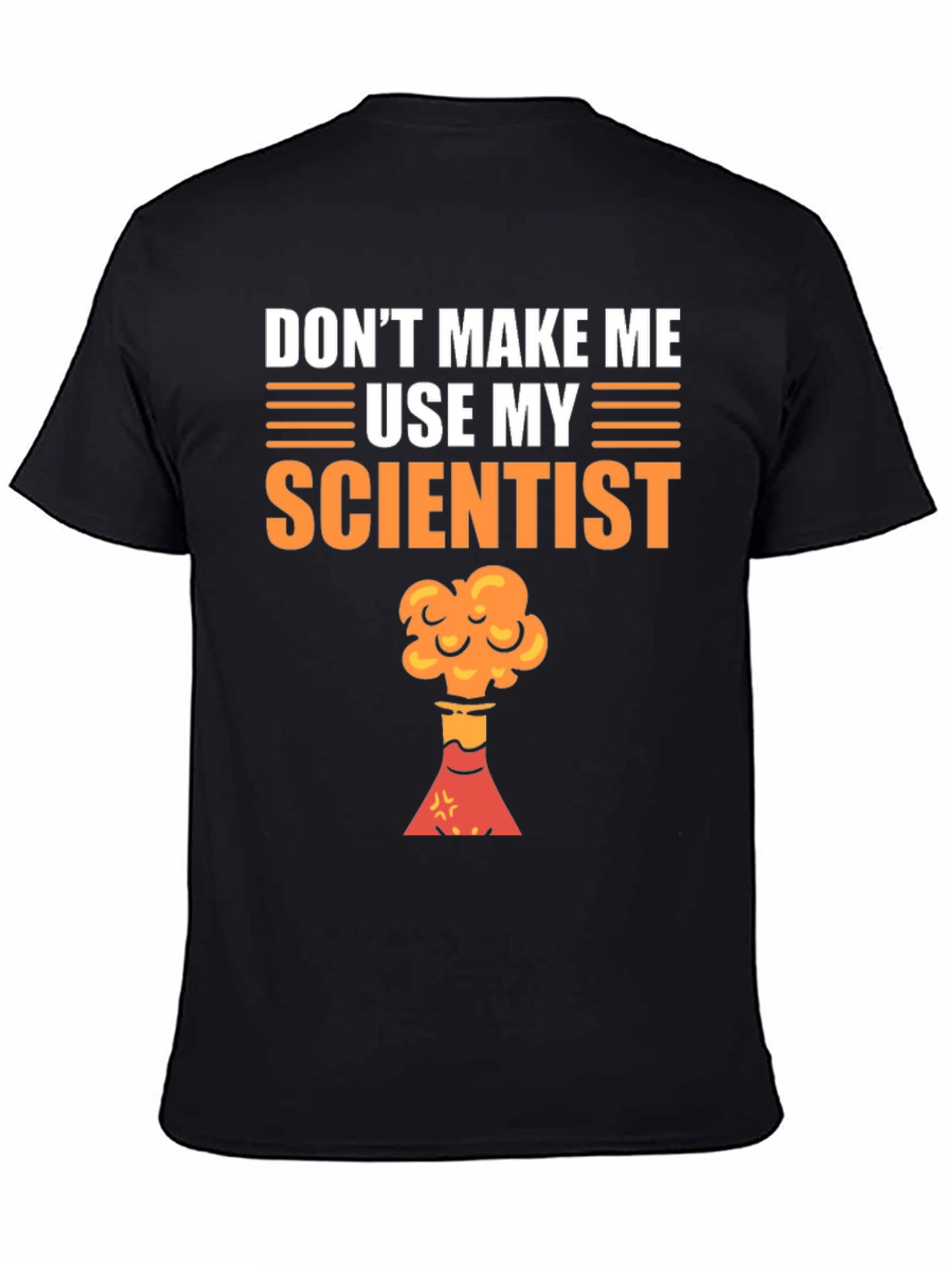 Black Scientist Threat T-Shirt - Funny Science Tee view 4