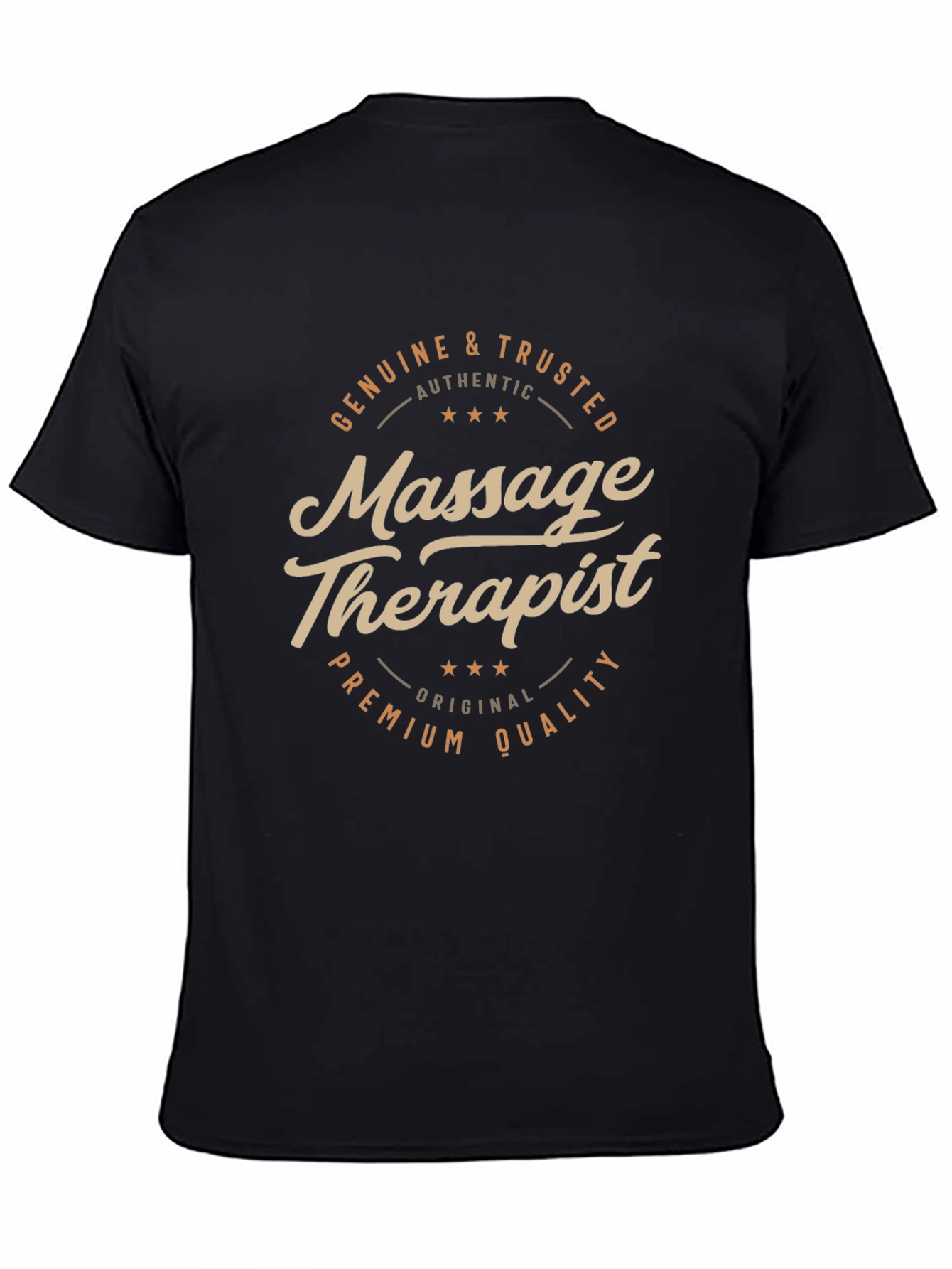 Black Massage Therapist Premium Quality T-Shirt view 4