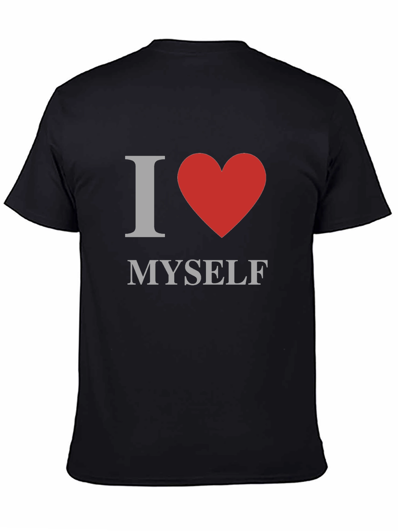 Black I Love Myself T-Shirt - Men's Graphic Tee view 4