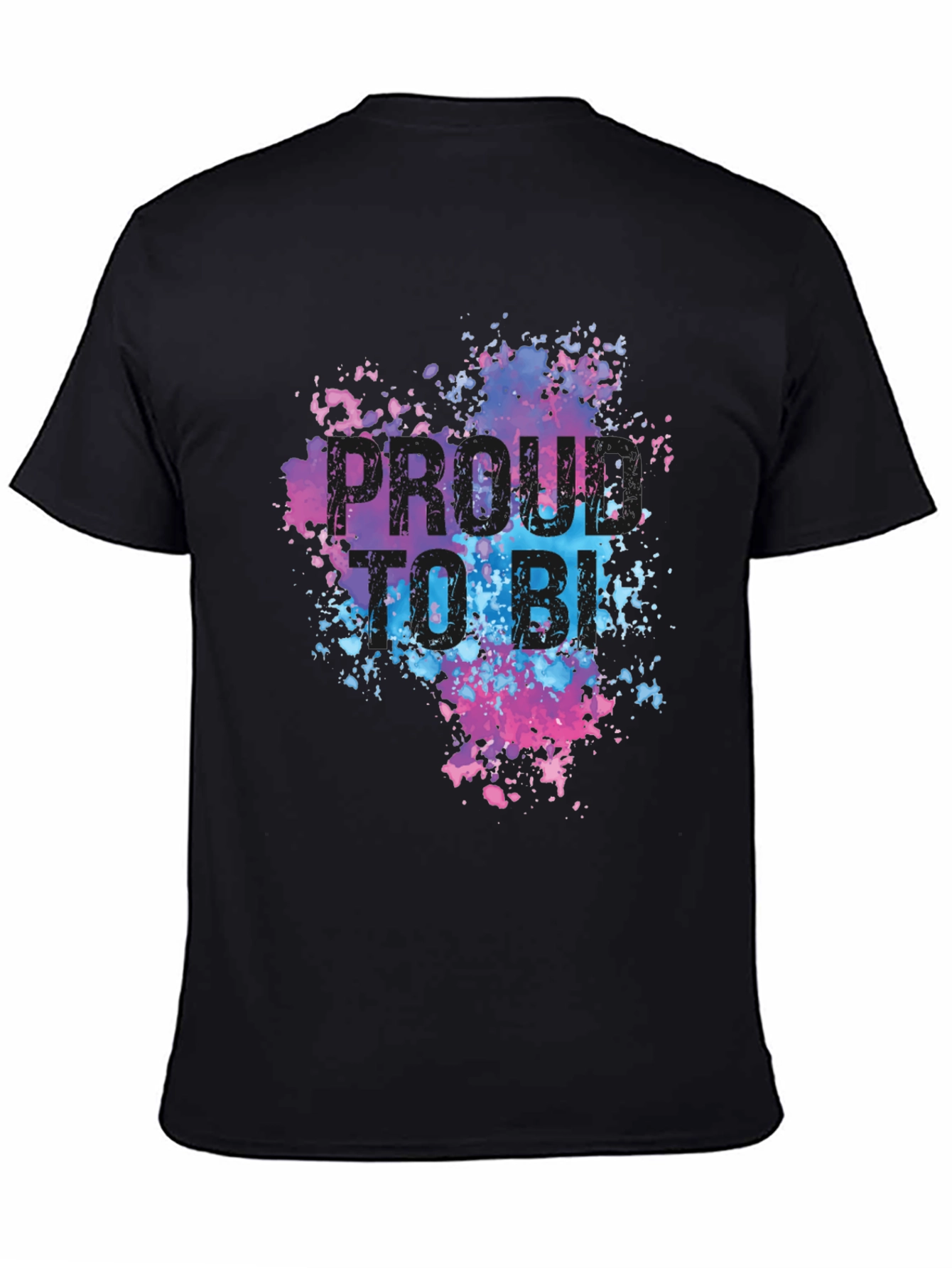 Black Proud to be BI T-Shirt view 4