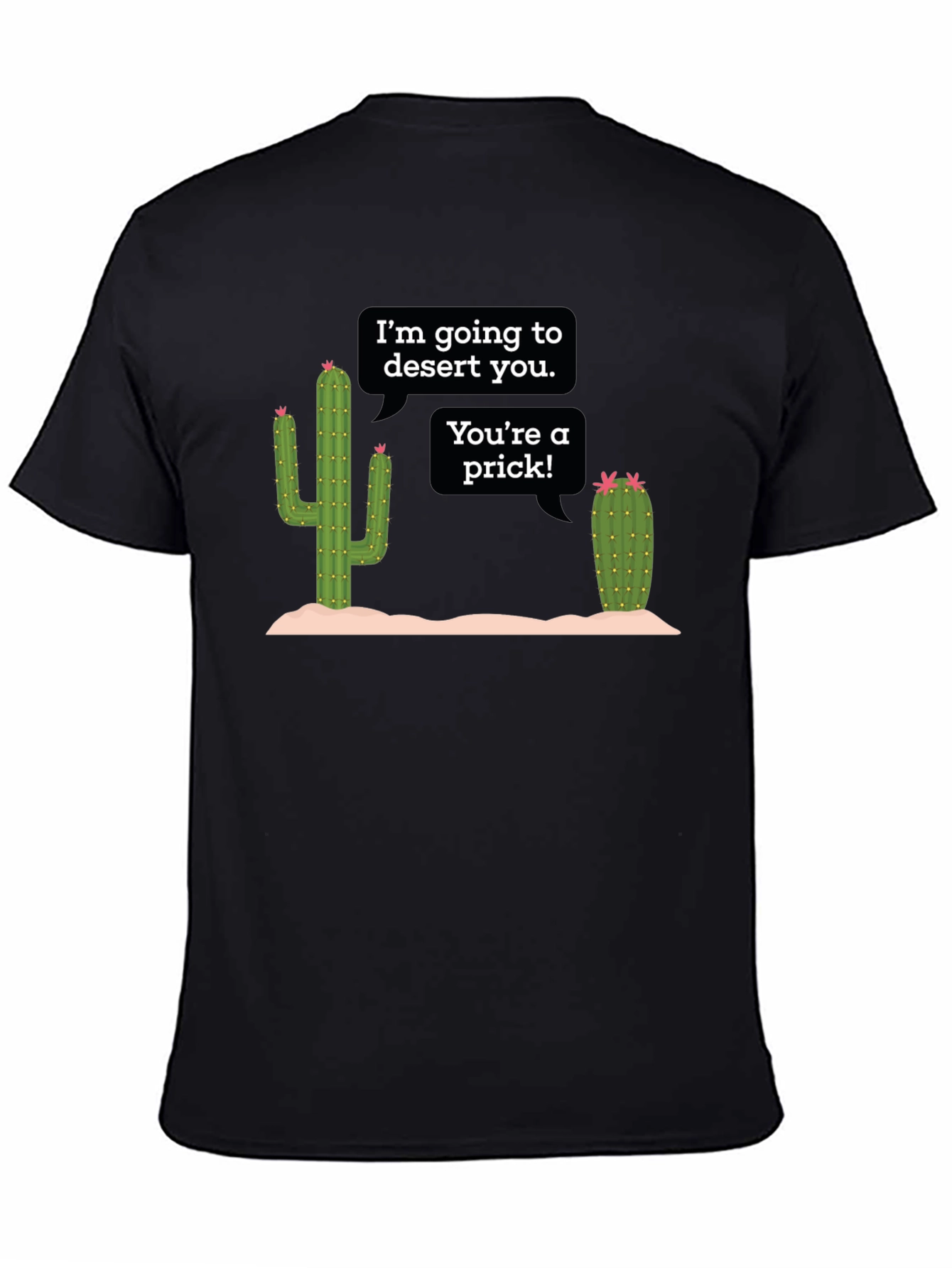 Black Desert You Cactus Graphic T-Shirt view 4