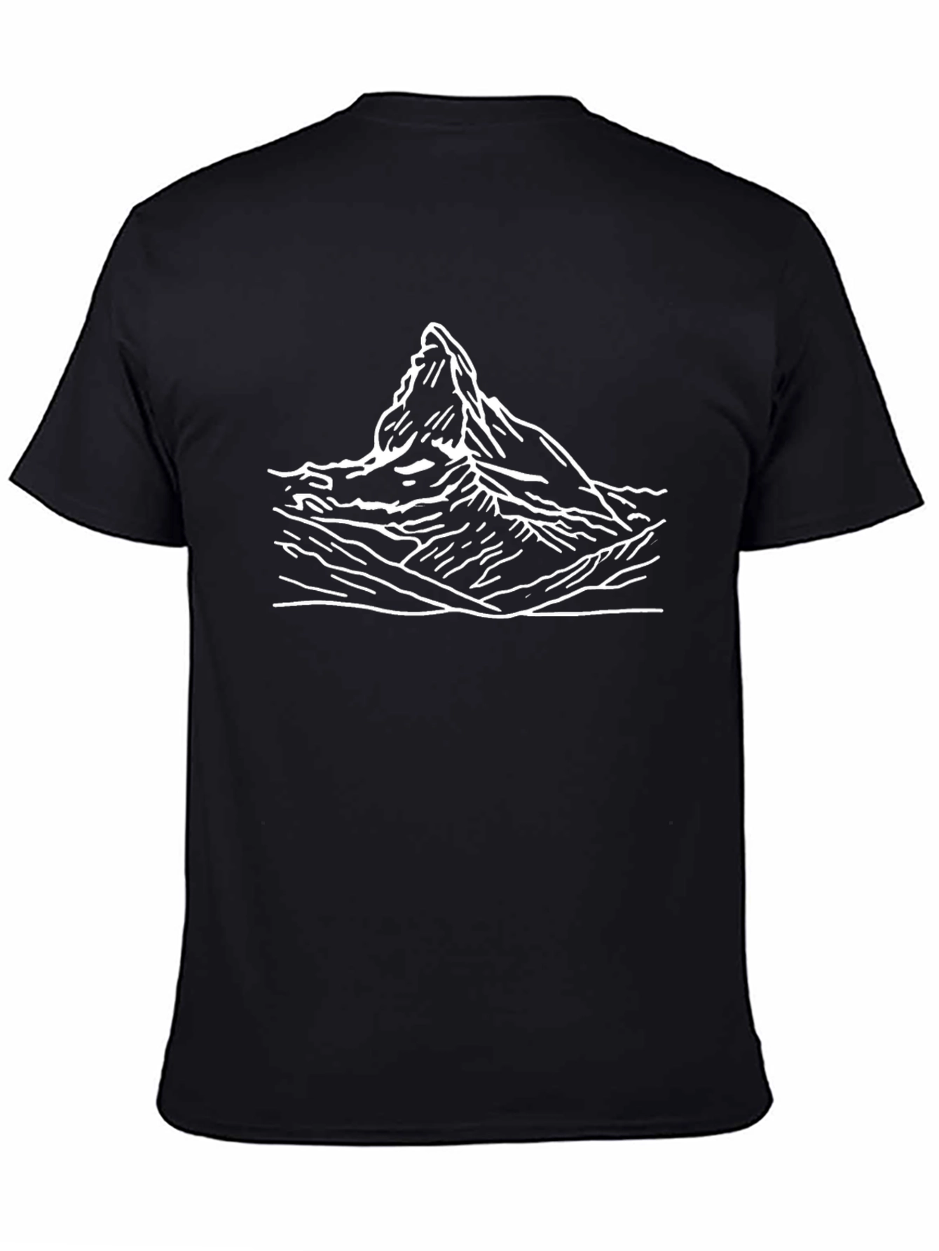 Black Mountain Peak Graphic Tee - Black Cotton view 4
