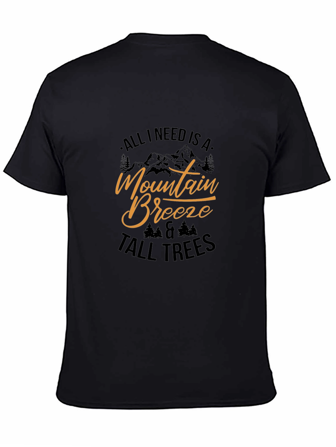 Black Mountain Breeze T-Shirt - Nature Lover Tee view 4