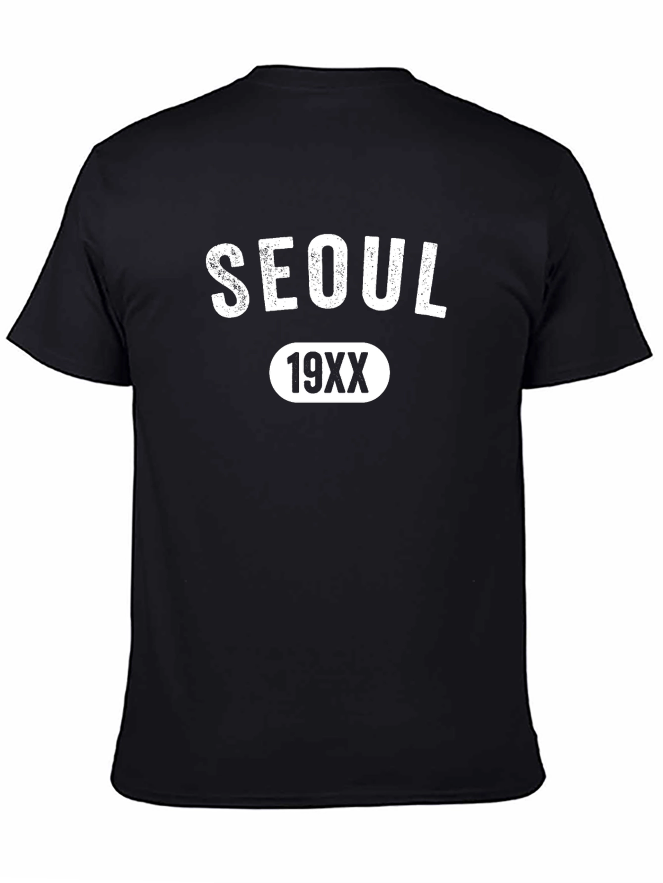 Black Seoul 19XX T-Shirt - Retro City Tee view 4