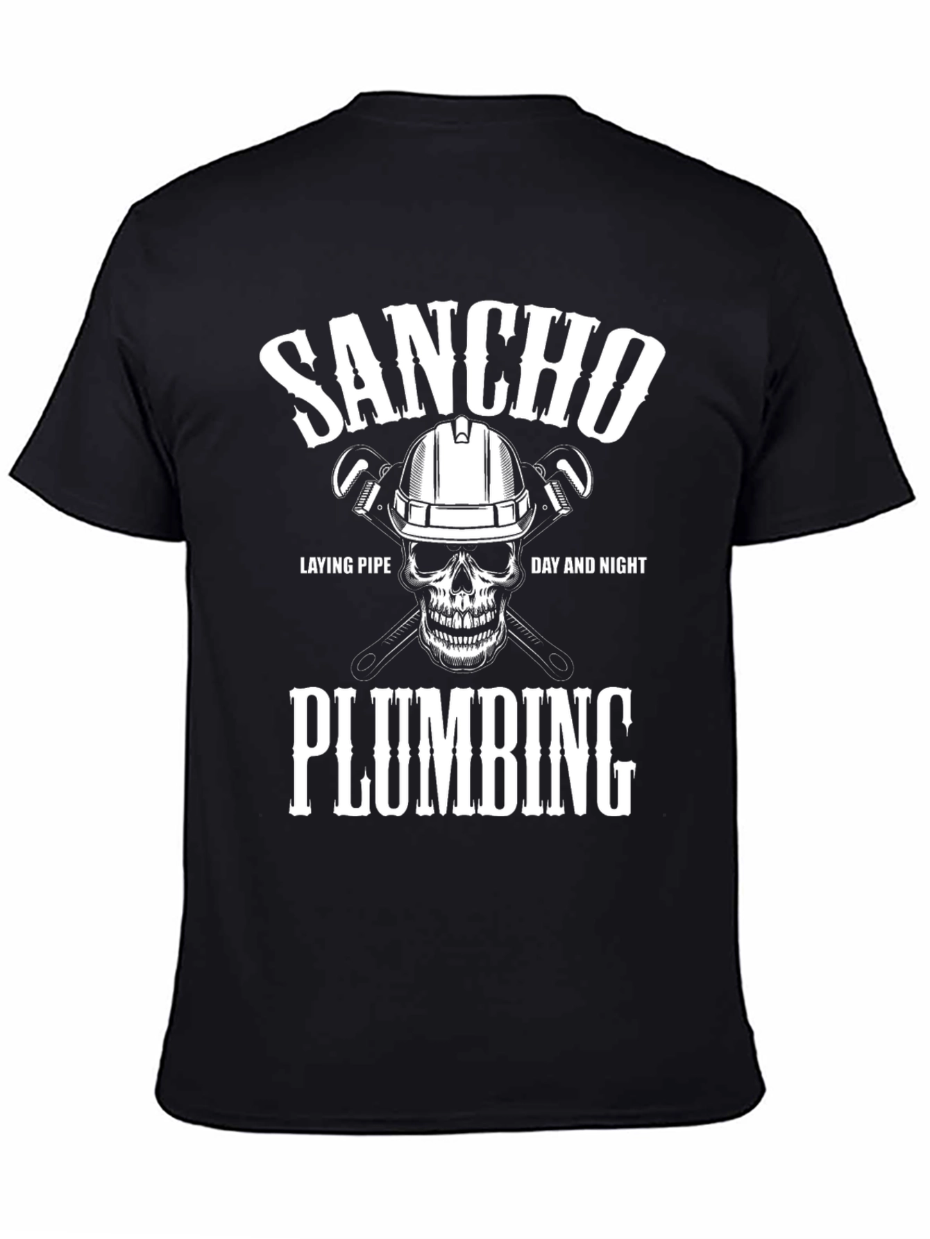 Sancho Plumbing T-Shirt - Funny Plumber Tee - 4