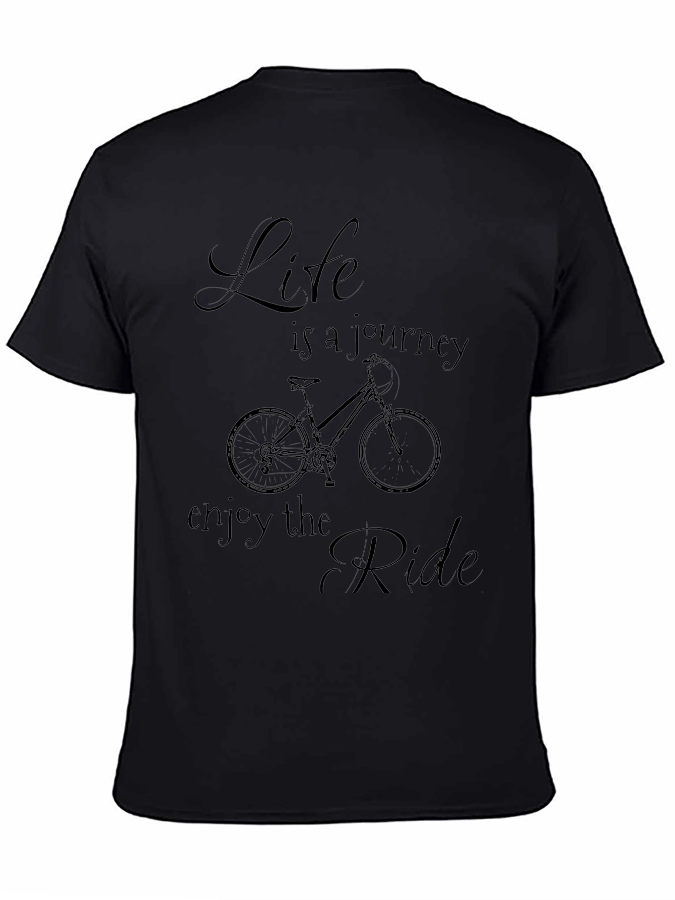 Life is a Journey Bicycle Graphic Tee - 4