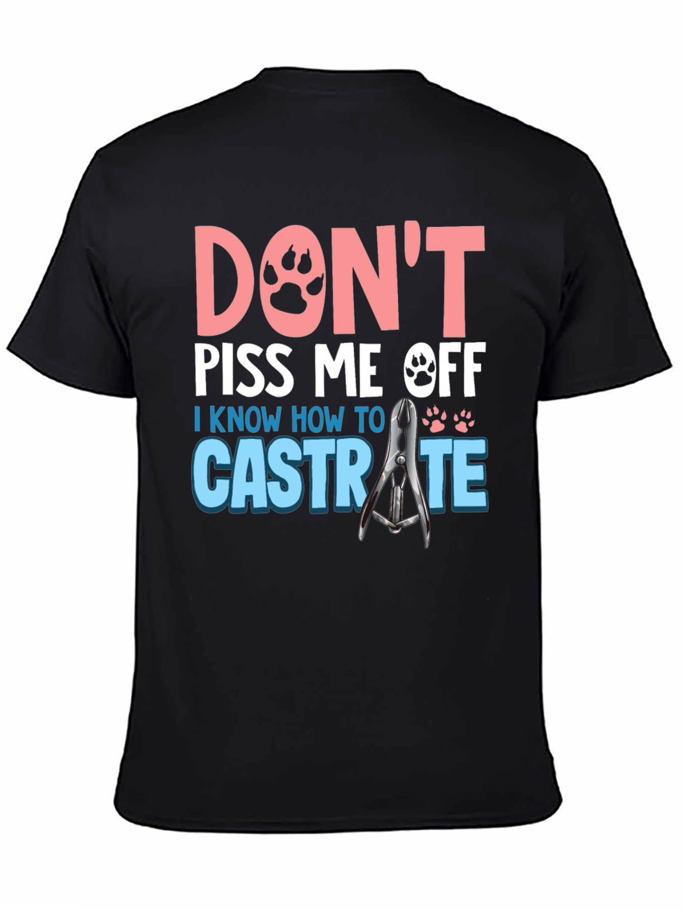 Black Don't Piss Me Off Funny T-Shirt view 4
