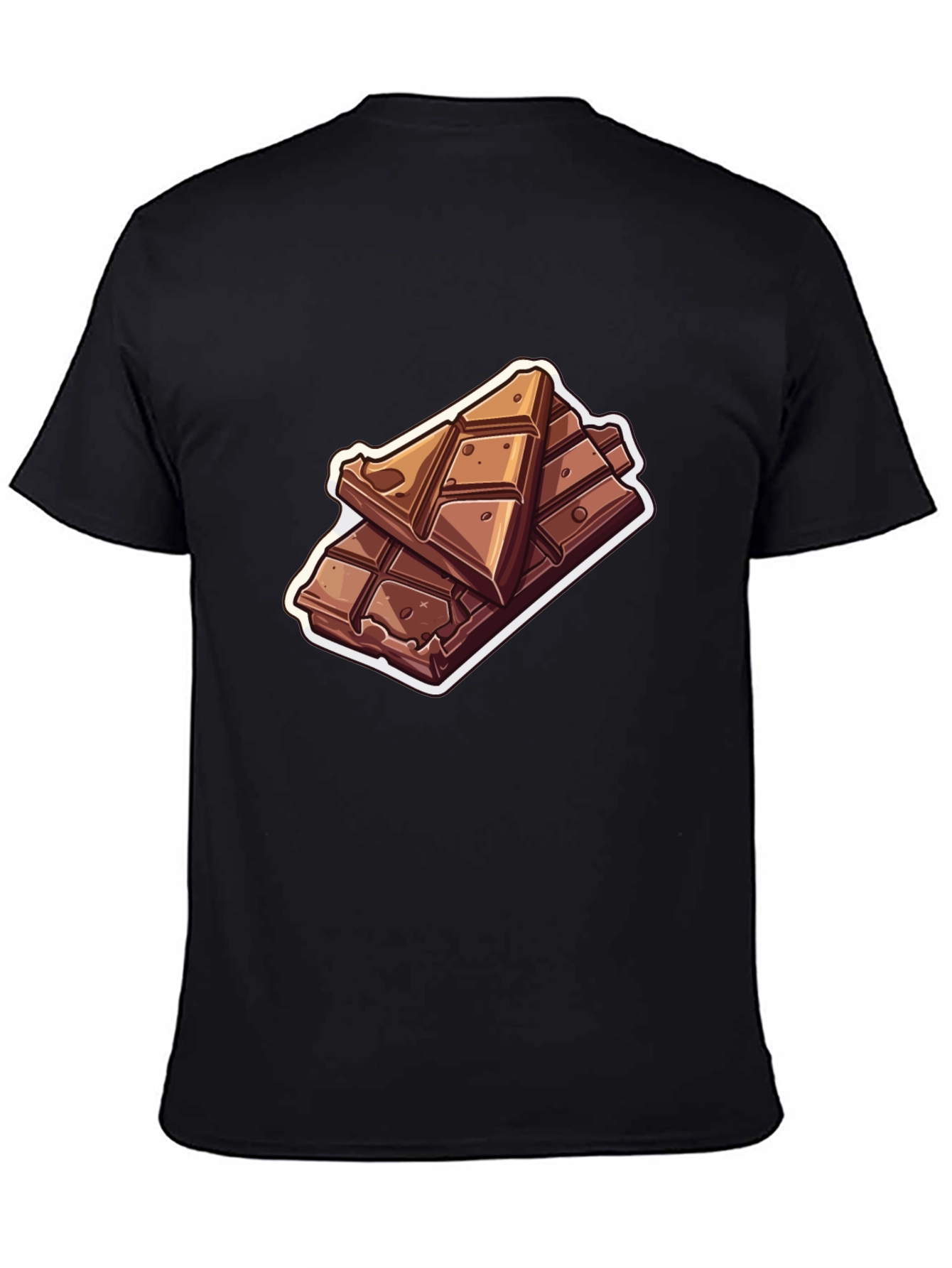 Black Chocolate Bar Graphic T-Shirt - Sweet Tooth Fashion view 4
