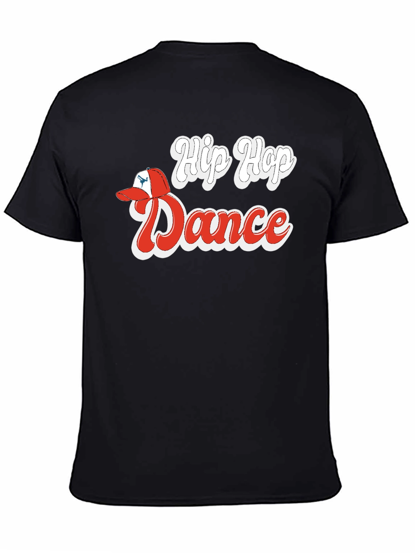 Black Hip Hop Dance Graphic Tee view 4