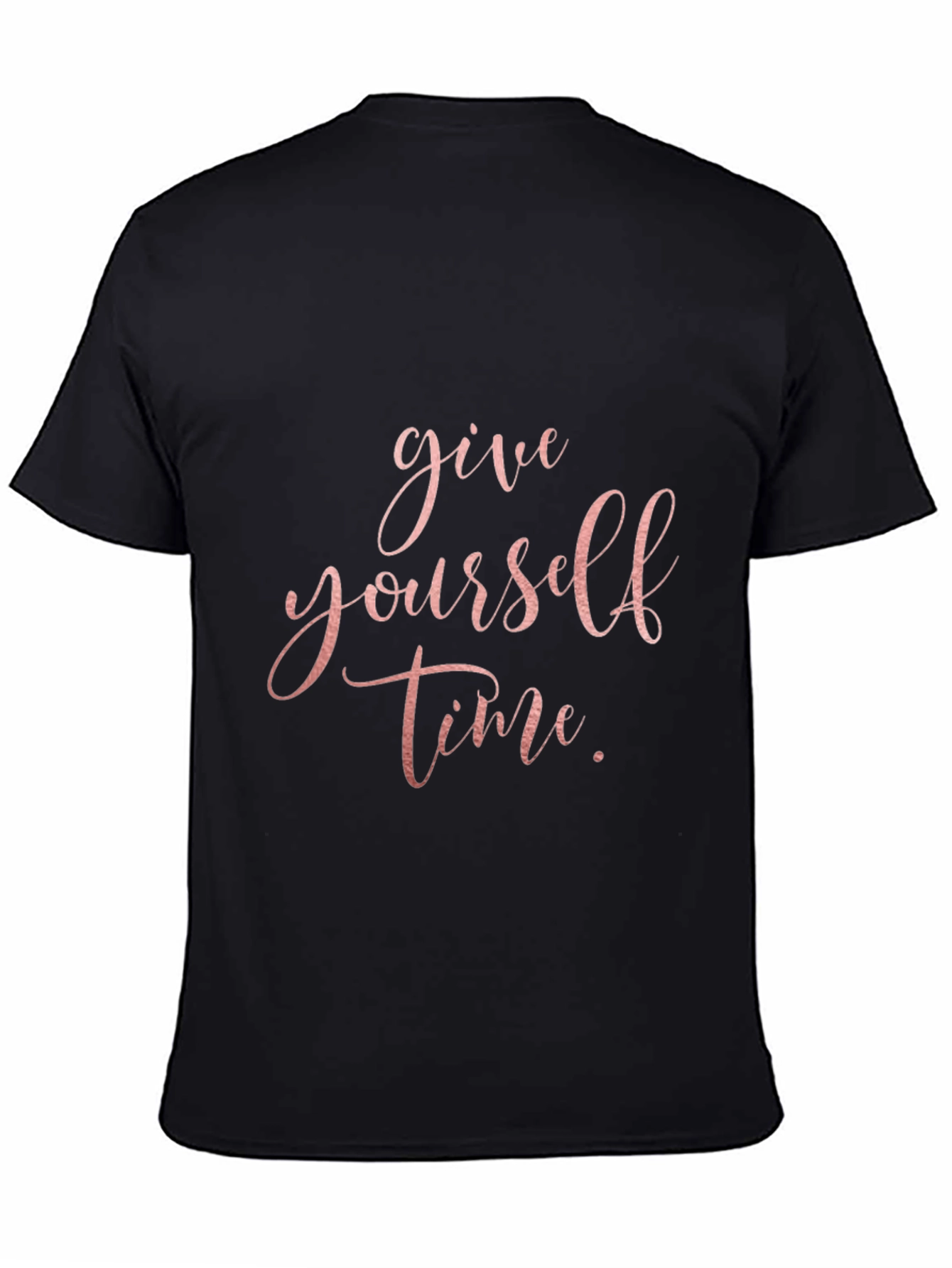 Black Give Yourself Time Black Graphic Tee view 4