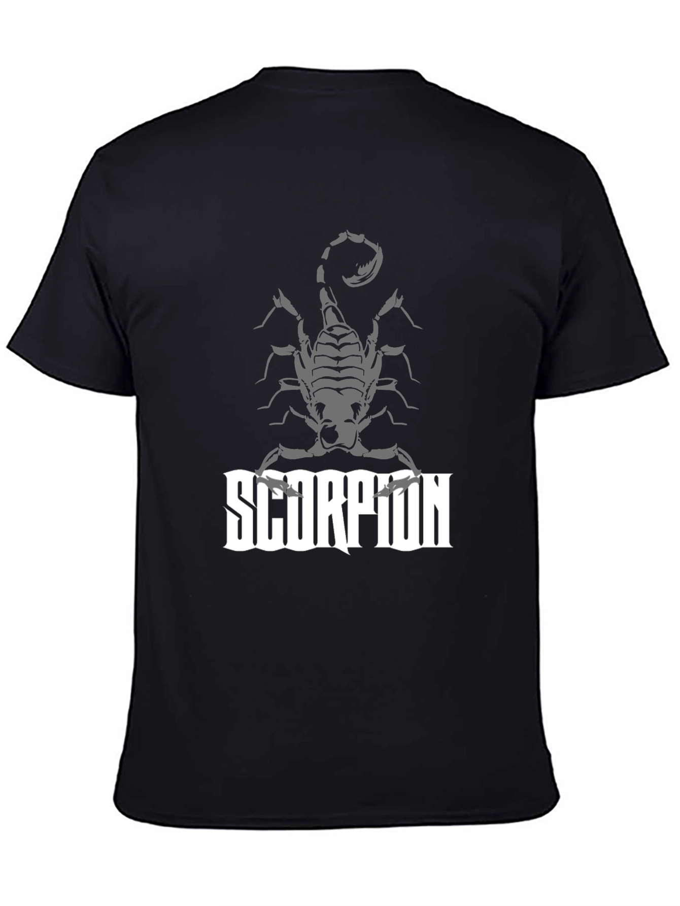 Black Scorpion Graphic Print T-Shirt - Men's Black Tee view 4