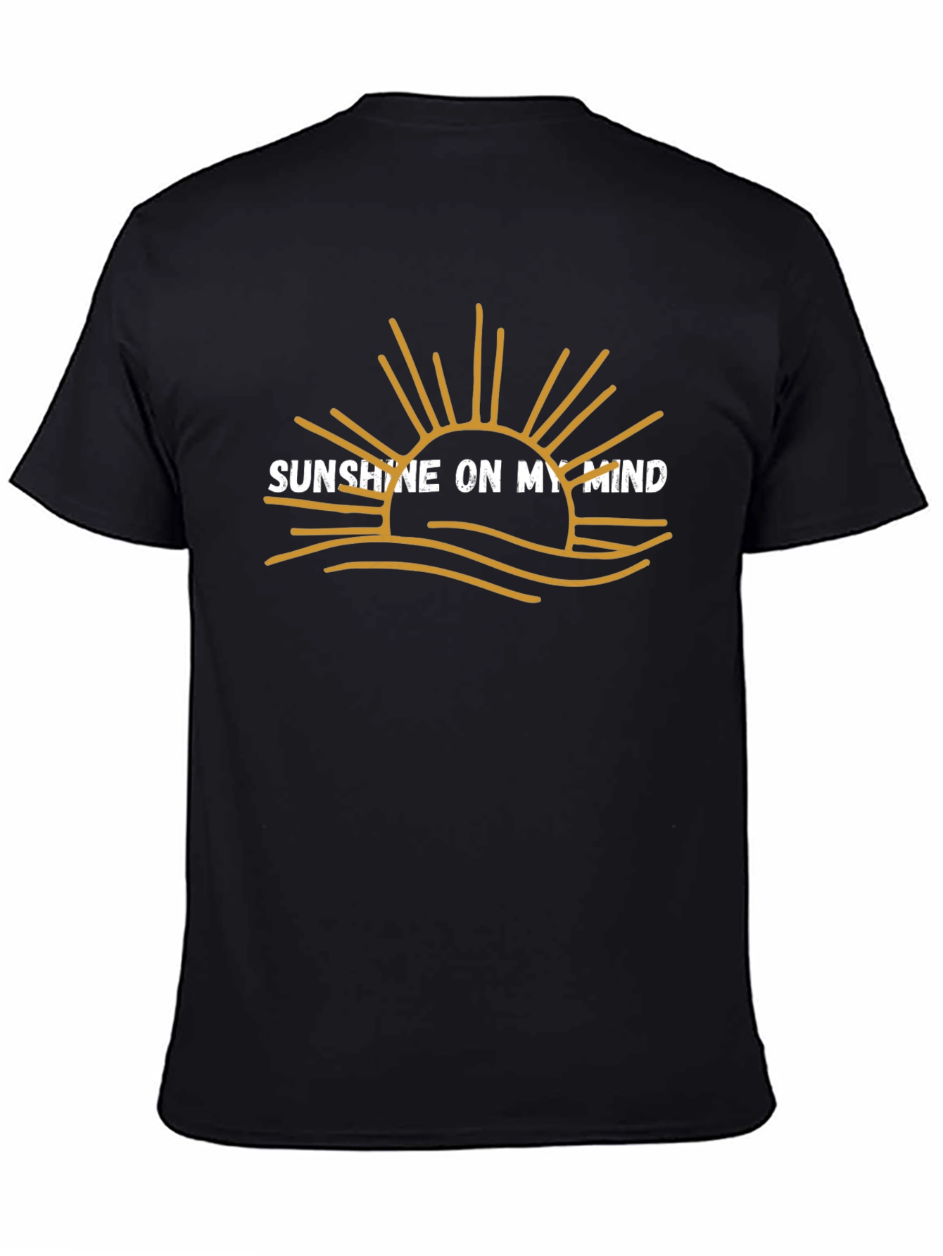 Sunshine on My Mind Black Graphic Tee - 4