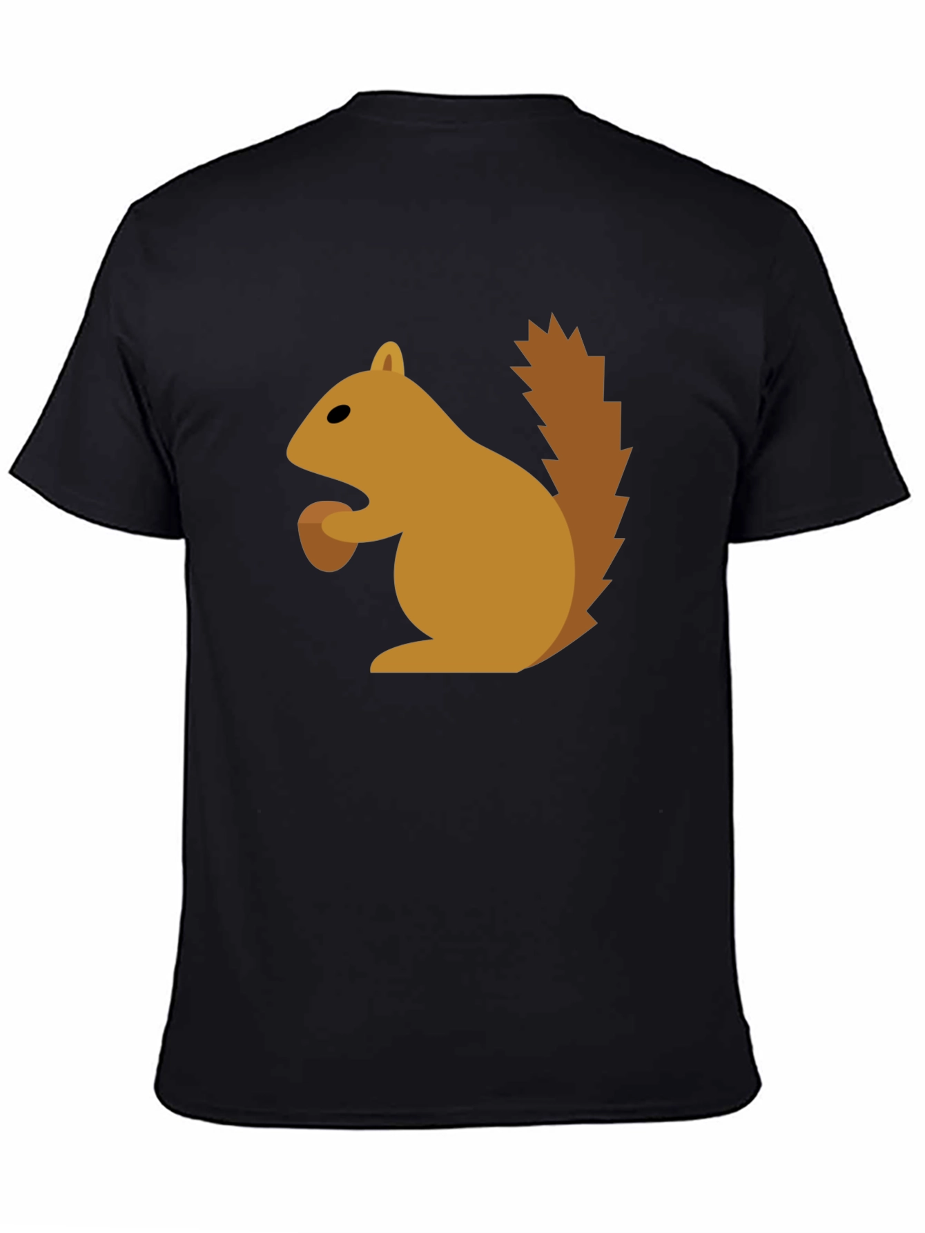 Black Squirrel Graphic Tee - Fun Black T-Shirt view 4