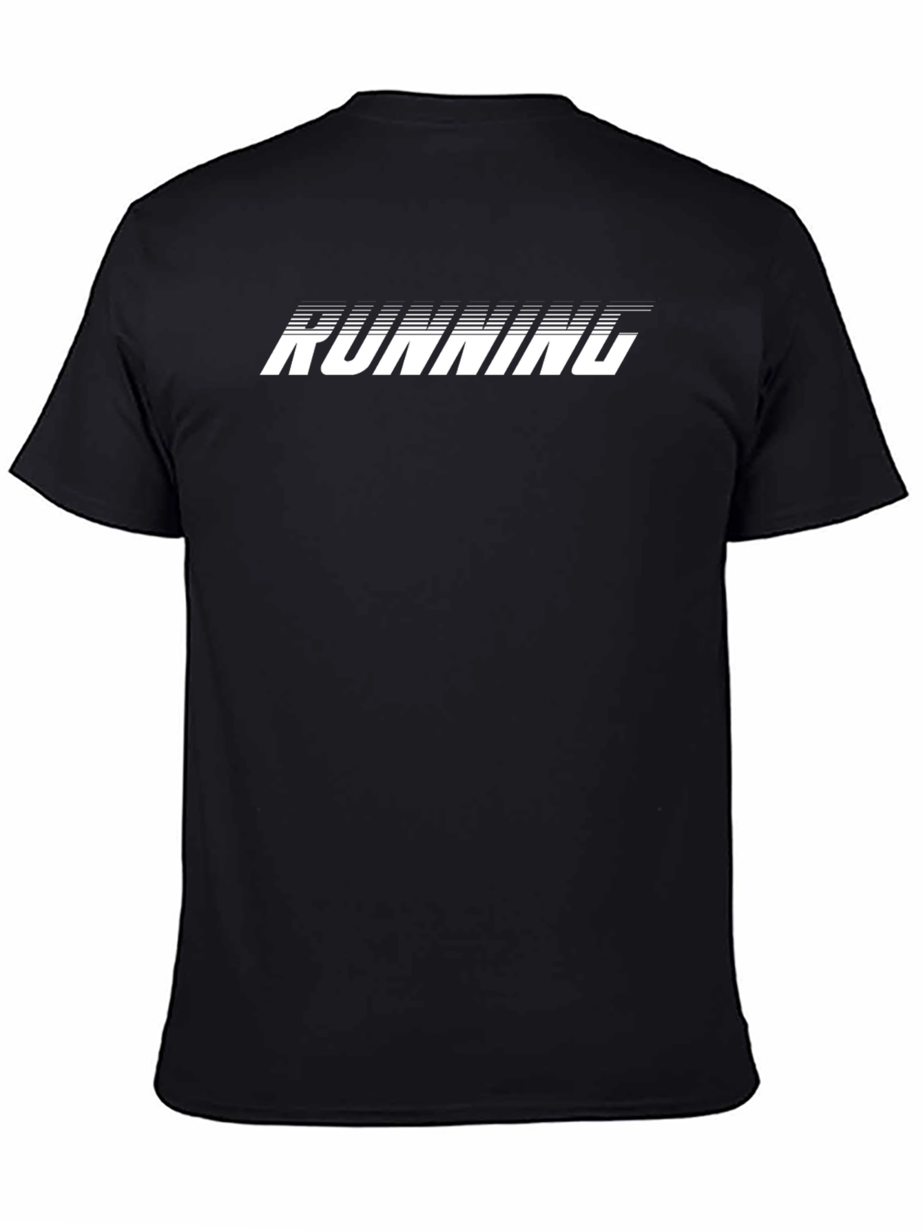 Black Running Graphic T-Shirt - Black view 4