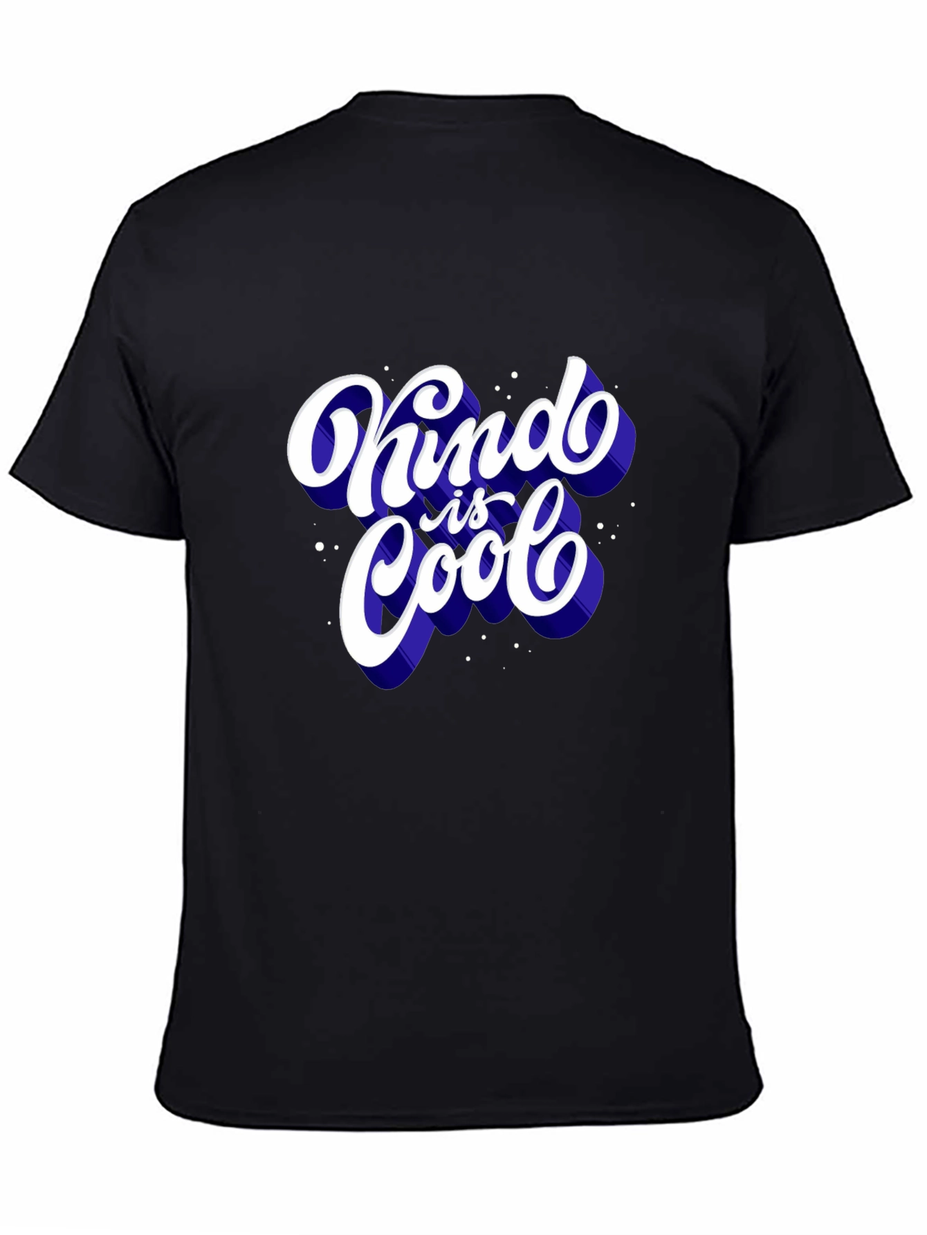 Black Kind is Cool Graphic Tee - Men's Short Sleeve T-Shirt view 4