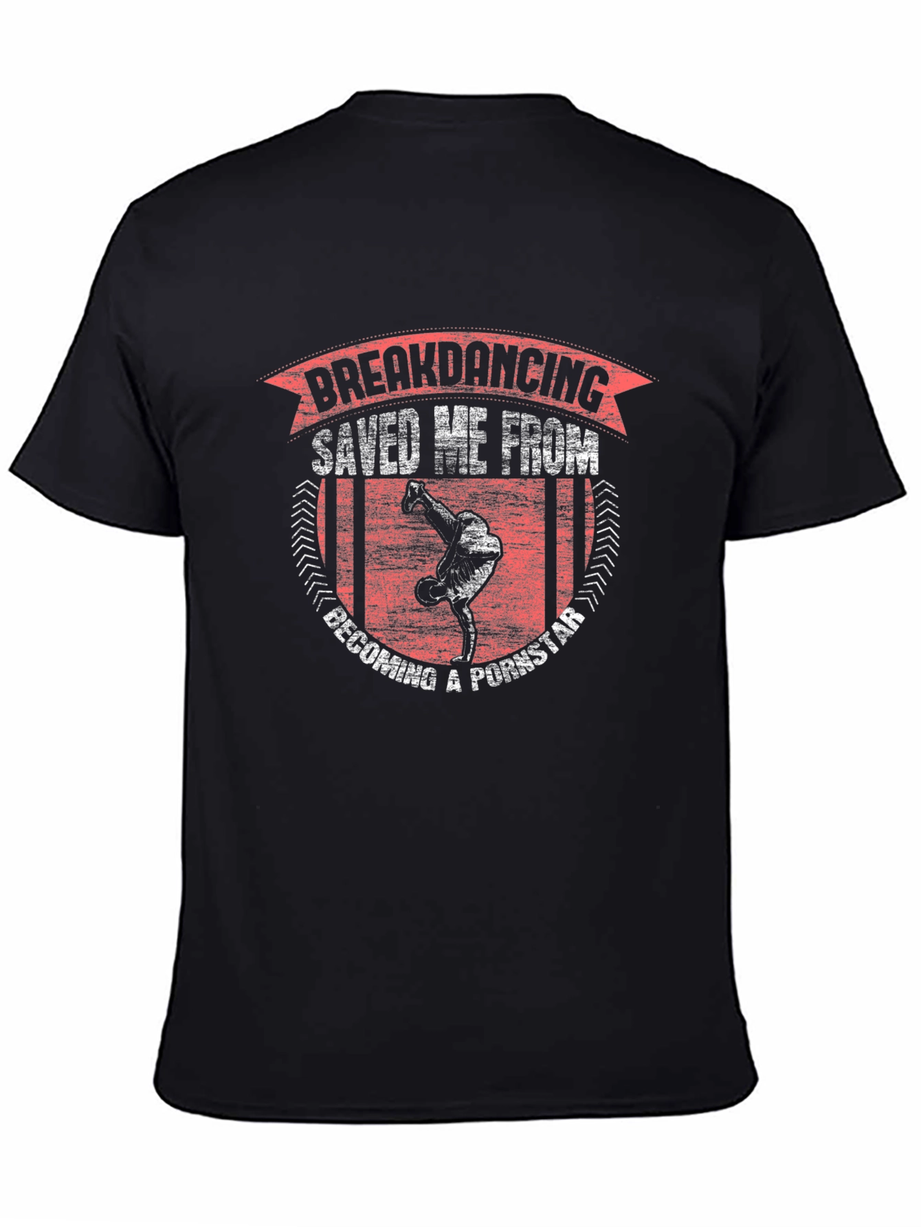 Black Breakdancing Saved Me T-Shirt view 4