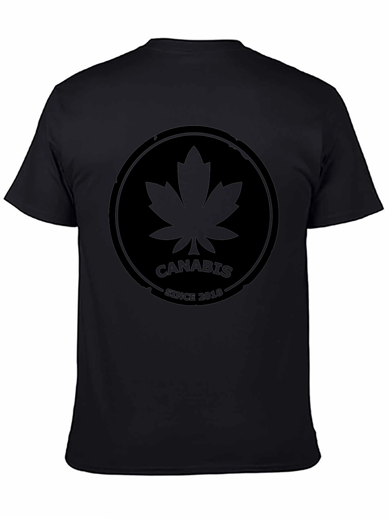 Black Cannabis Since 2018 Black T-Shirt view 4