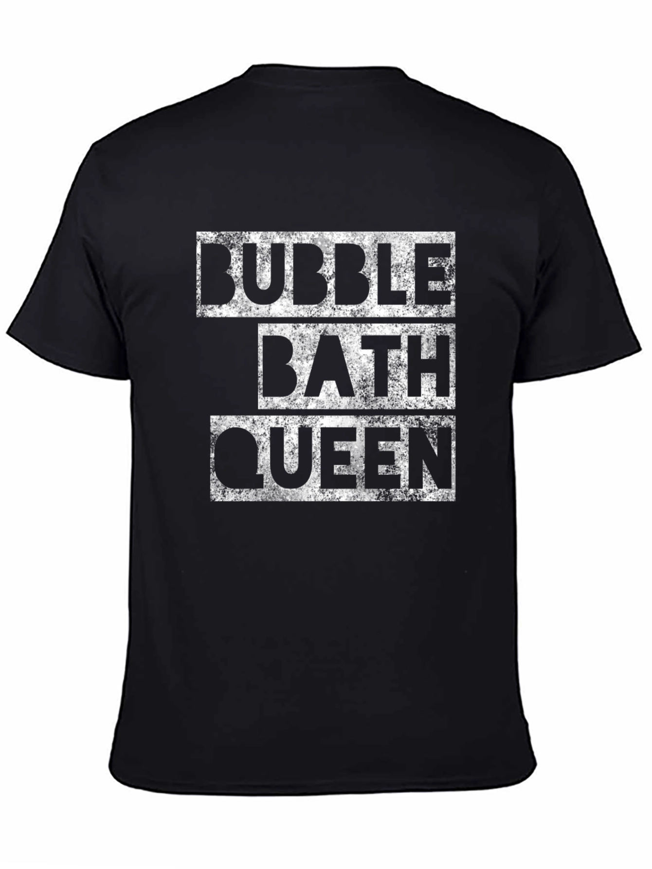 Black Bubble Bath Queen T-Shirt - Relaxing Spa Day Tee view 4