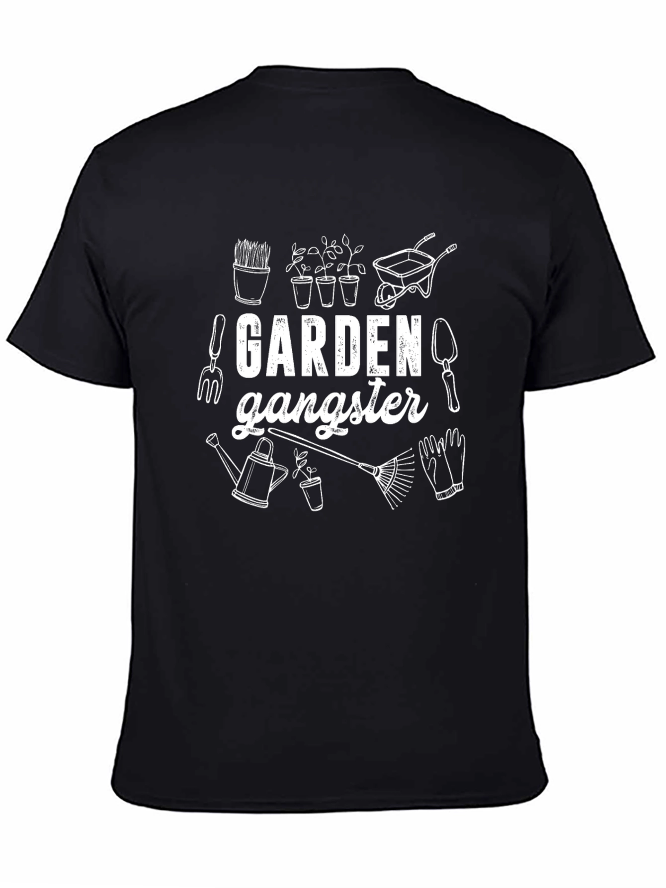 Black Garden Gangster Black T-Shirt view 4