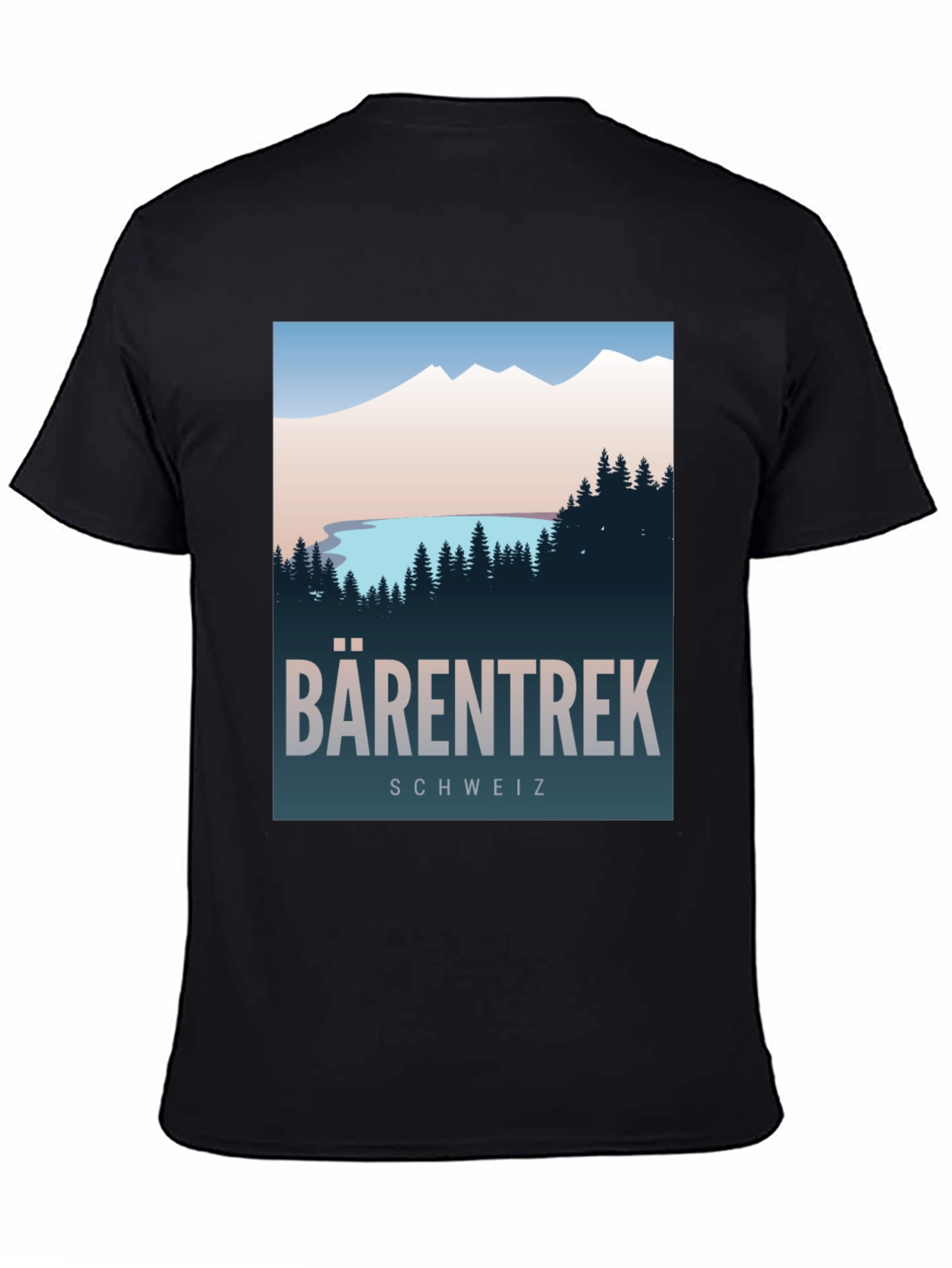 Black Barentrek Schweiz Graphic T-Shirt - Adventure Awaits! view 4
