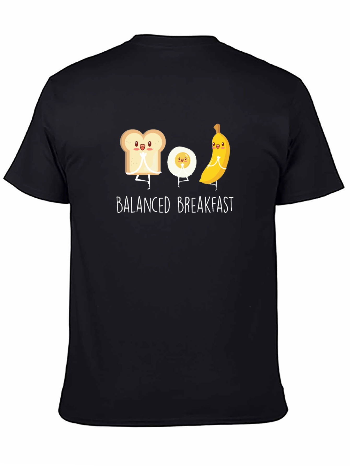 Black Balanced Breakfast Graphic Tee view 4