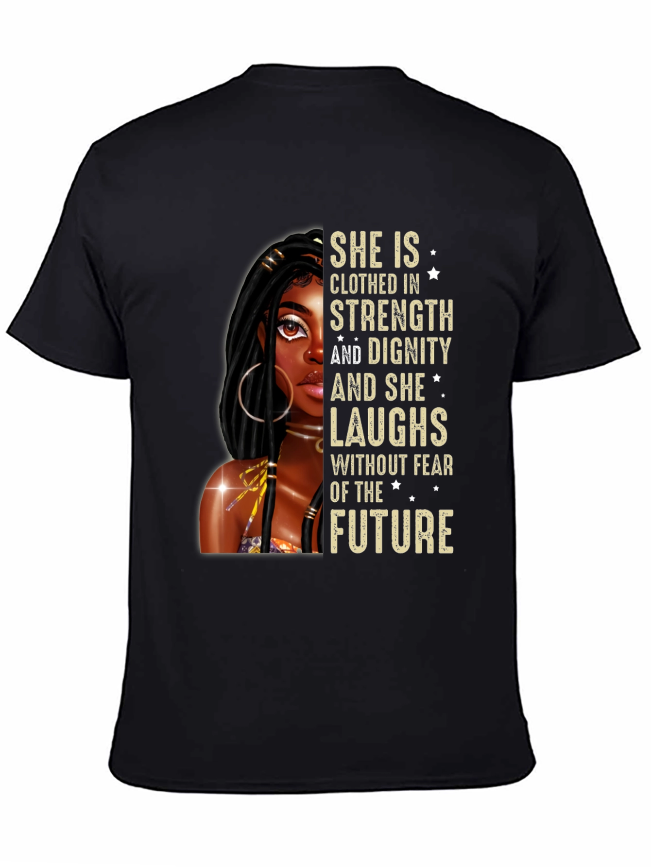 Black Strength & Dignity Graphic T-Shirt view 4