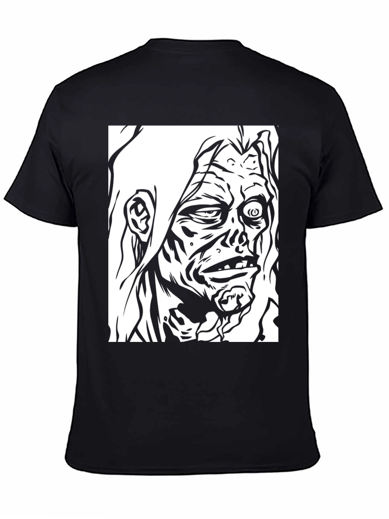 Black Zombie Graphic T-Shirt - Black Tee view 4
