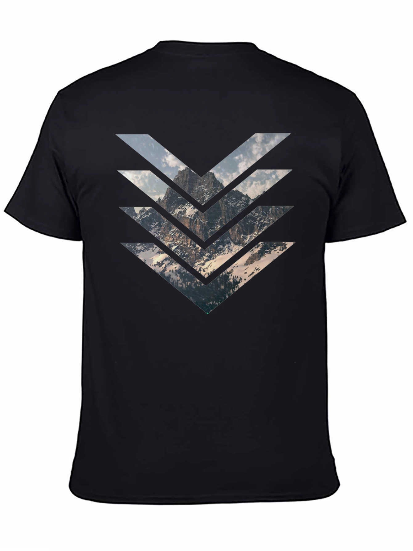 Black Mountain Arrow Graphic Black T-Shirt view 4