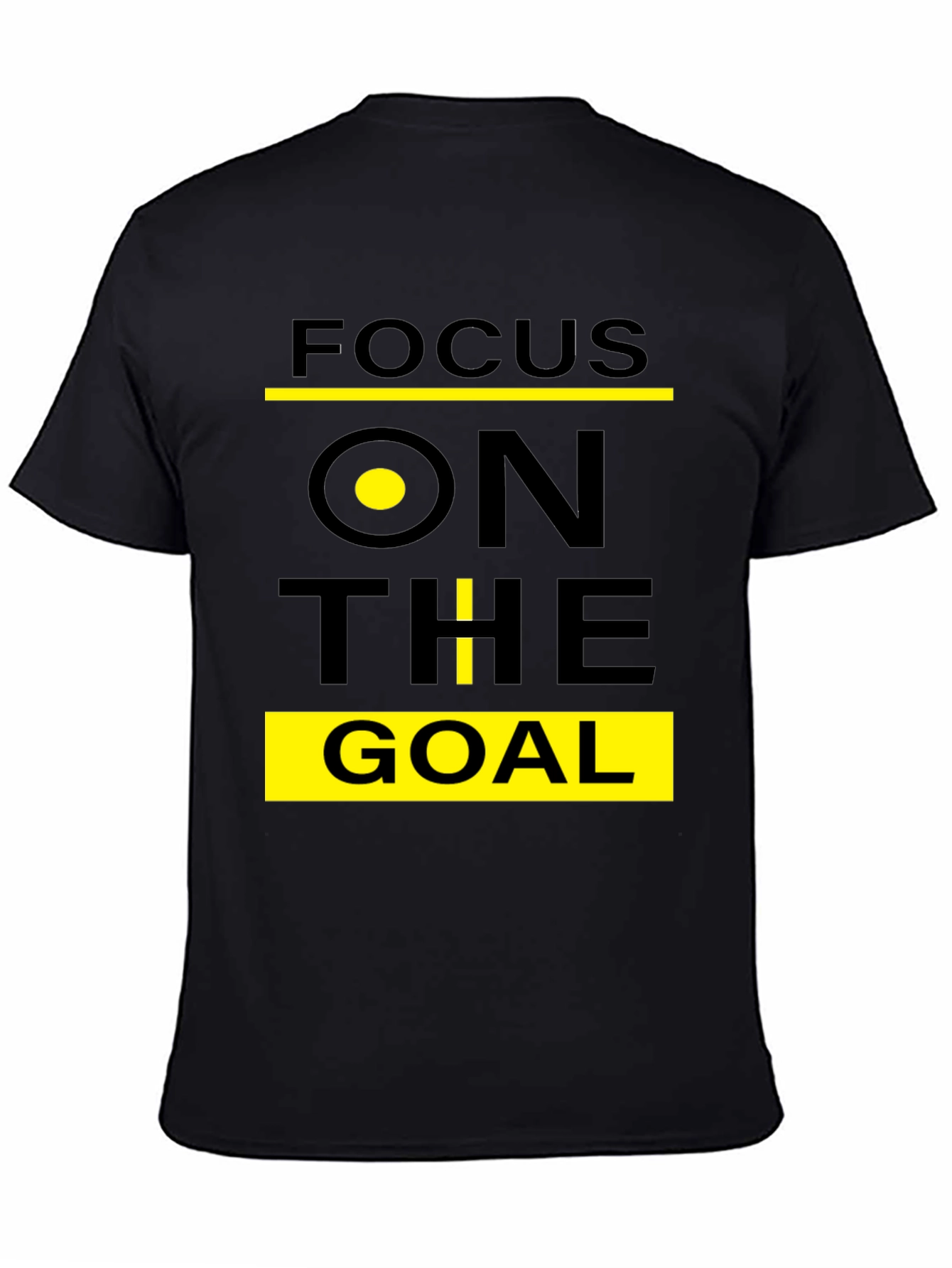 Black Focus On The Goal Black T-Shirt view 4