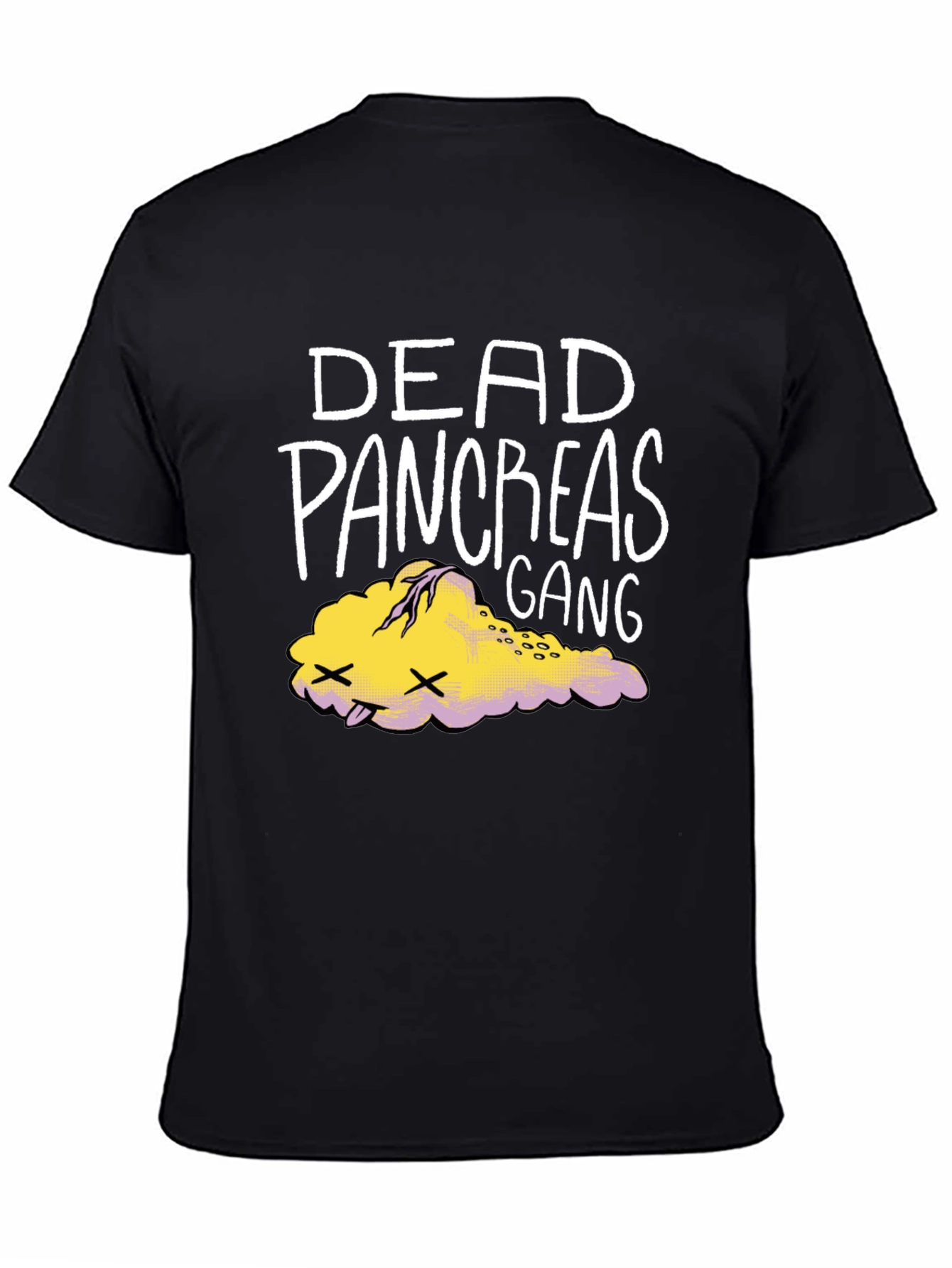 Black Dead Pancreas Gang T-Shirt view 4
