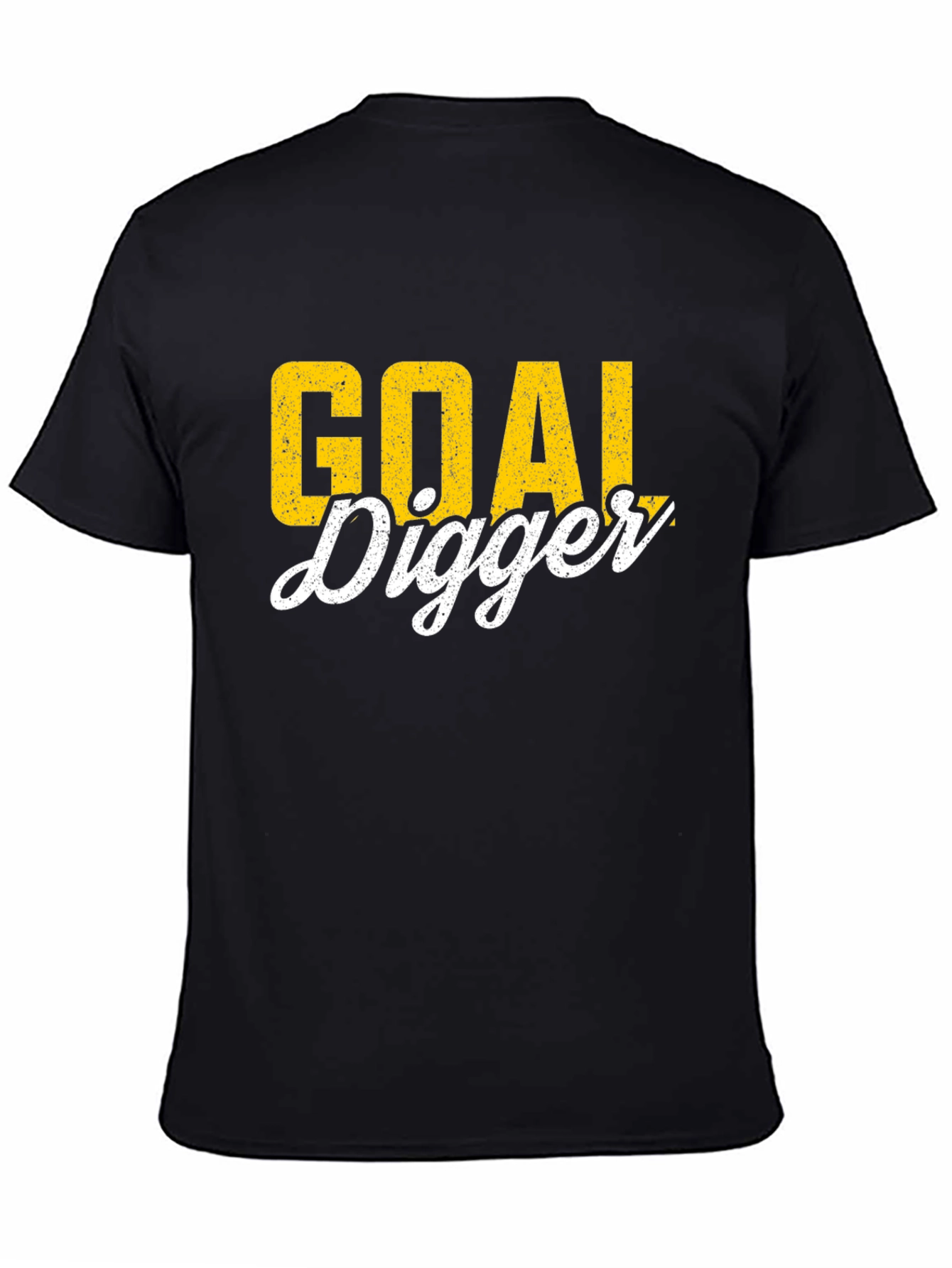 Black Goal Digger Graphic Tee - Black view 4