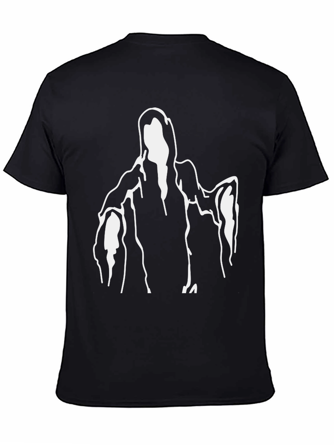 Black Grim Reaper Graphic T-Shirt - Black view 4