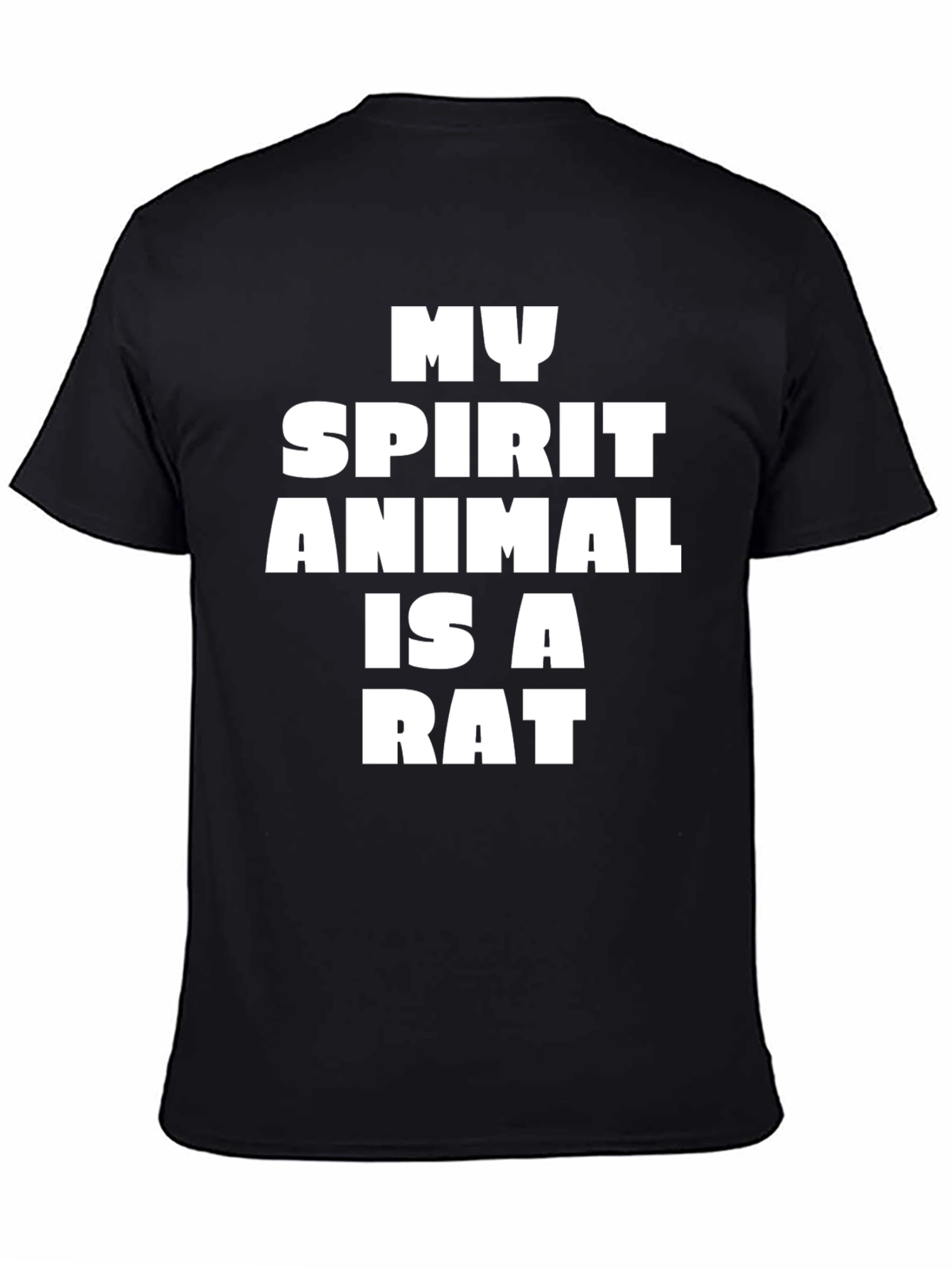 Black Rat Spirit Animal T-Shirt Funny Graphic Tee view 4