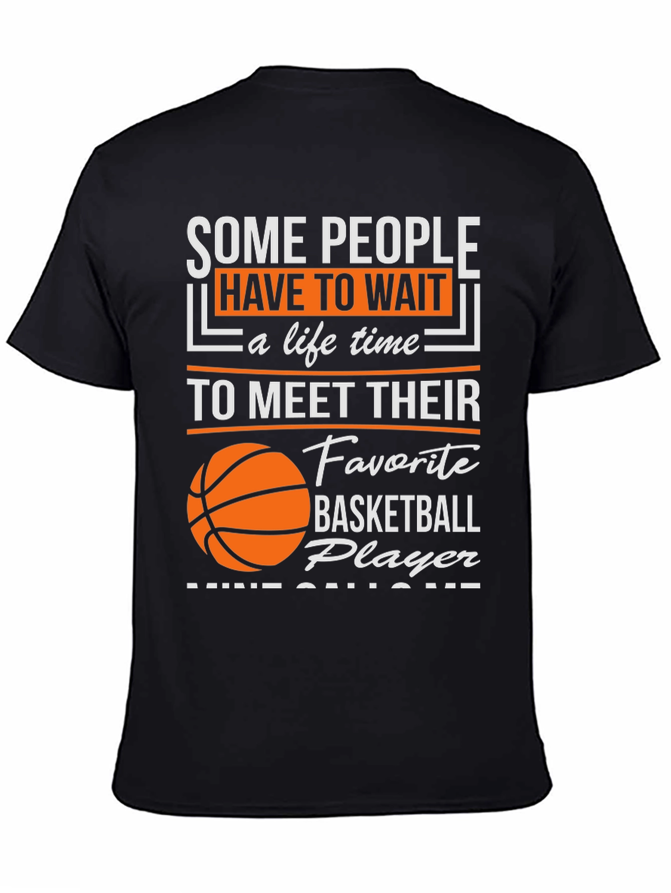 Black Basketball Player T-Shirt view 4