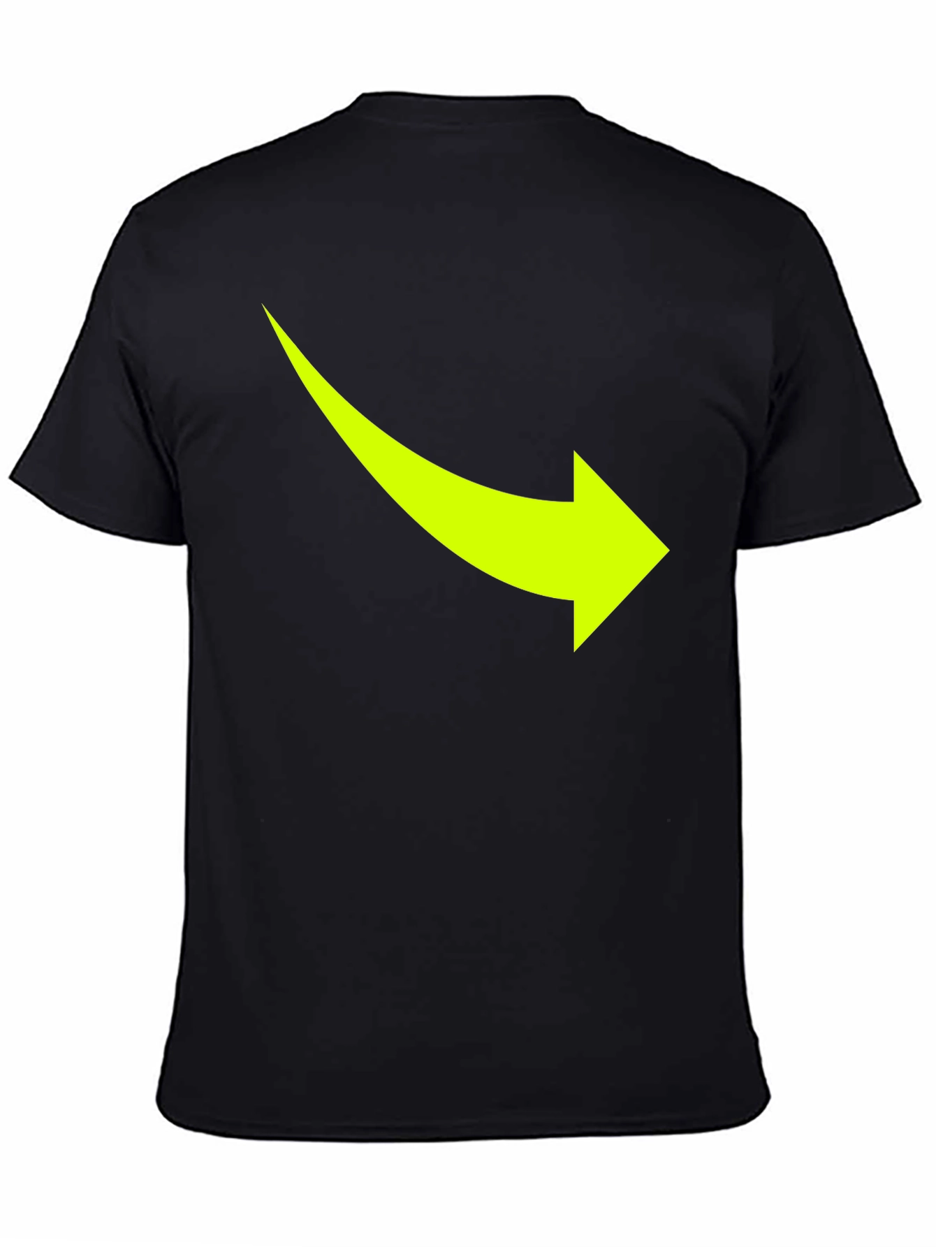 Black Arrow Graphic Tee - Casual Black T-Shirt view 4