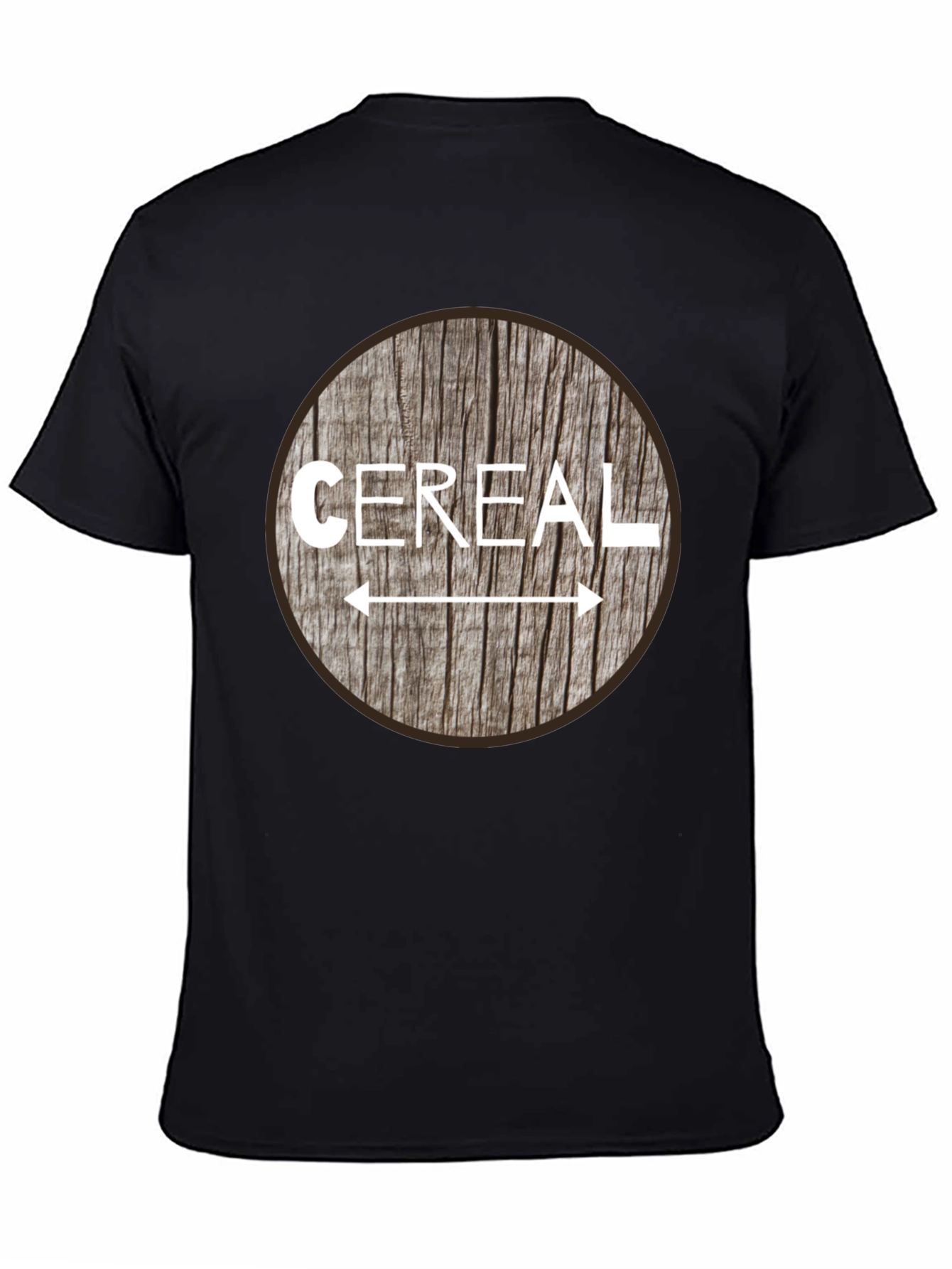 Black Cereal Preference Arrow T-Shirt - Black view 4