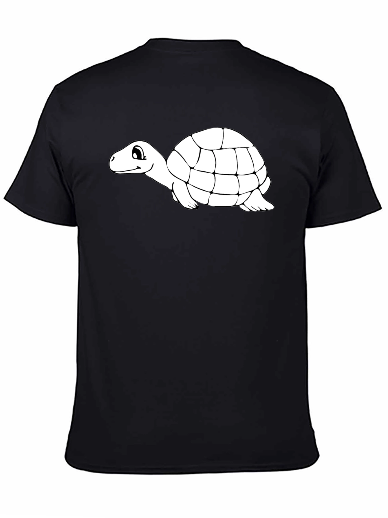 Black Turtle Graphic Tee - Black Cotton T-Shirt view 4