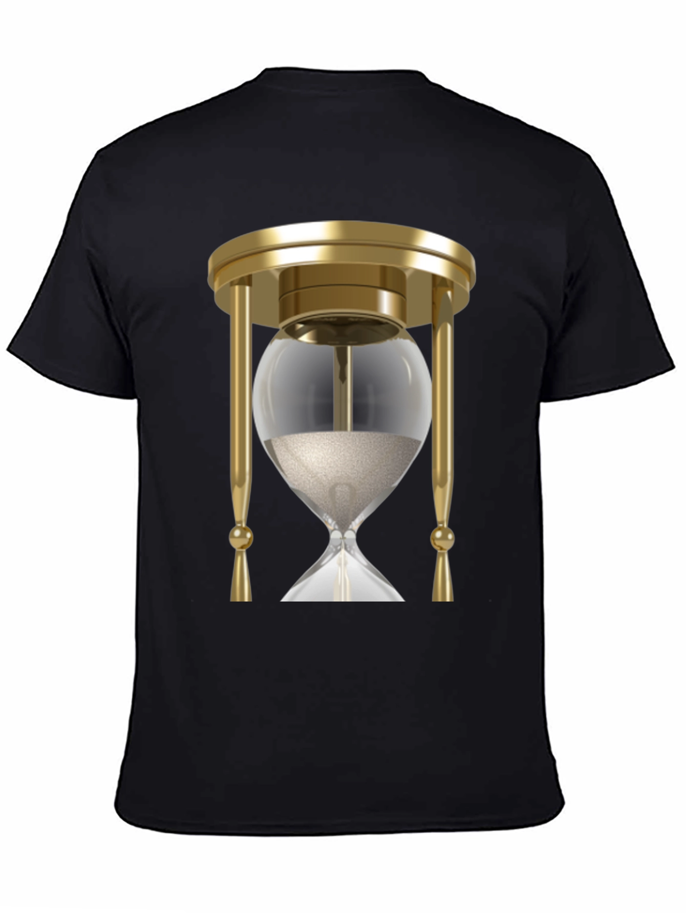 Black Hourglass Graphic Tee - Timeless Style! view 4